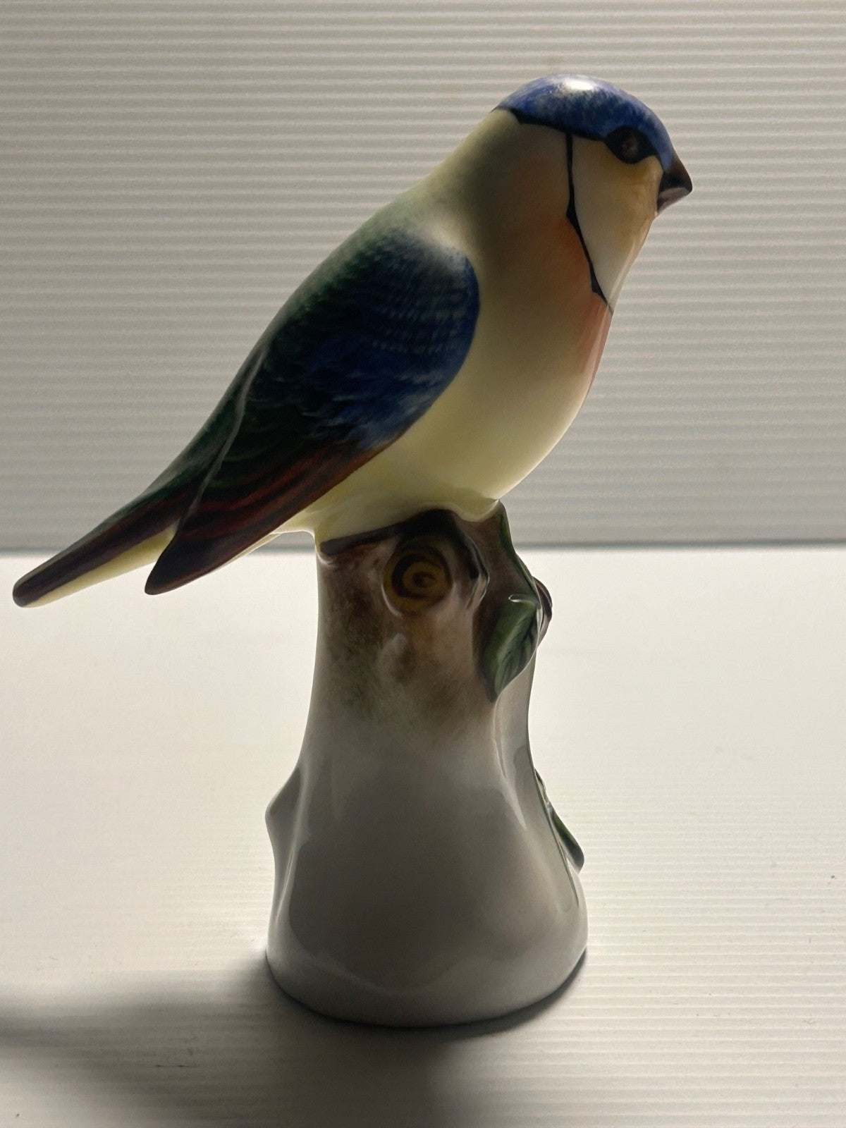 Herend Hungary 5043 Blue Tit Bird Figurine Handpainted Porcelain 10.5cm #65