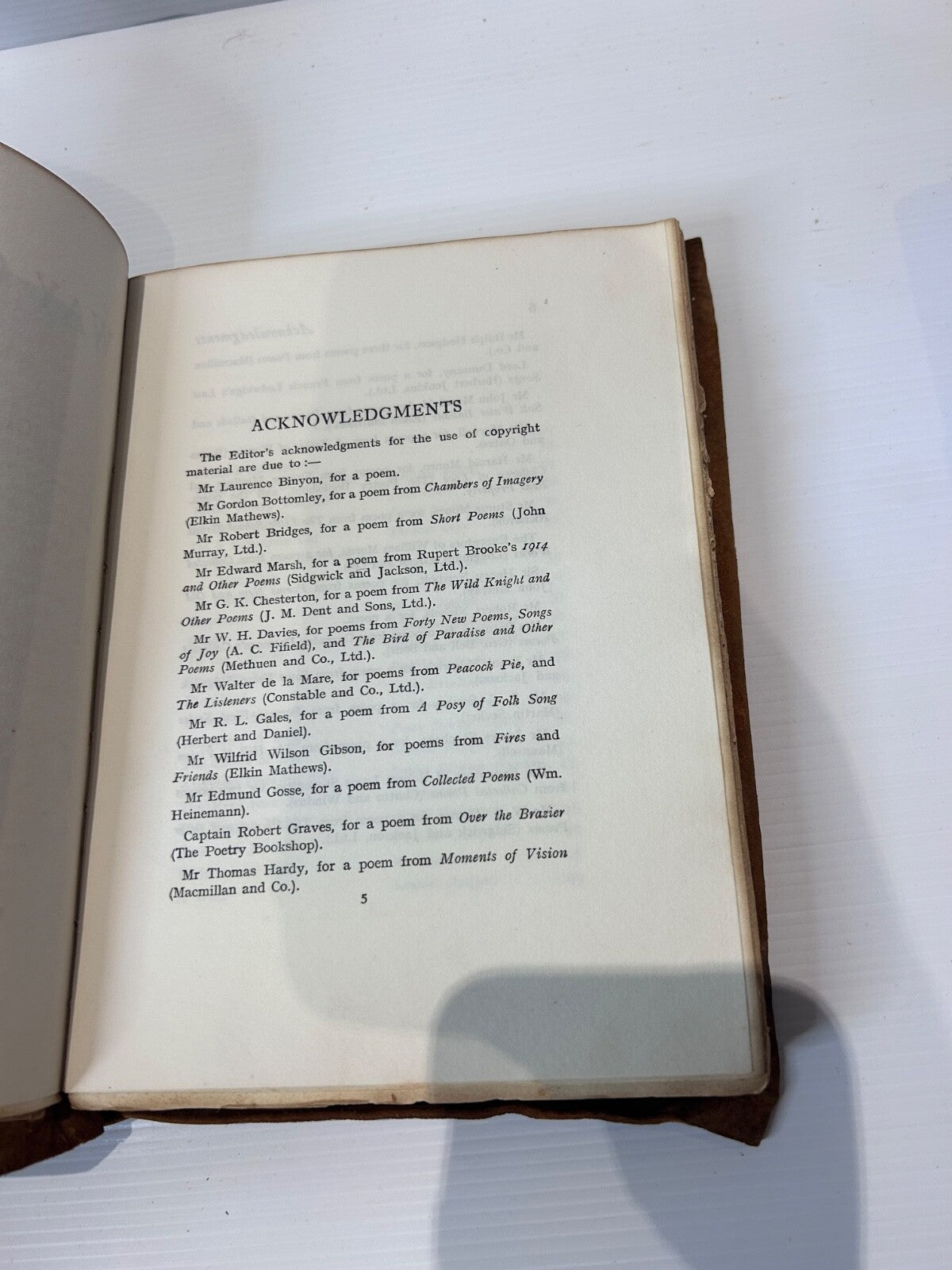 The Way of Poetry John Drinkwater HC c1920s Gift Prize Wagga School