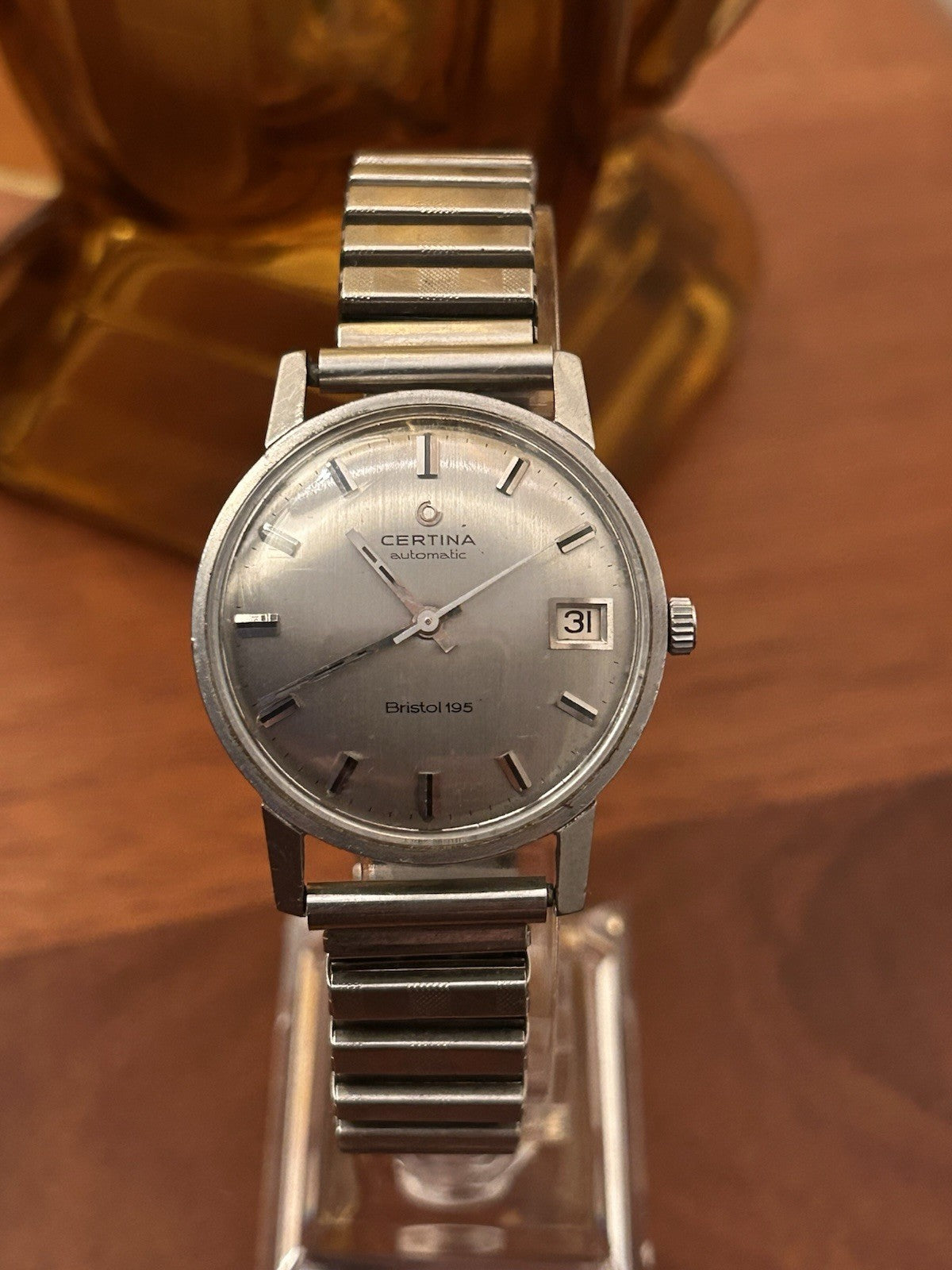 Certina Bristol 195 Automatic Swiss Made Date Vintage 1960s Mens Watch