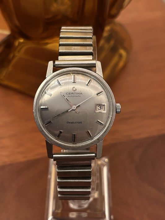 Certina Bristol 195 Automatic Swiss Made Date Vintage 1960s Mens Watch