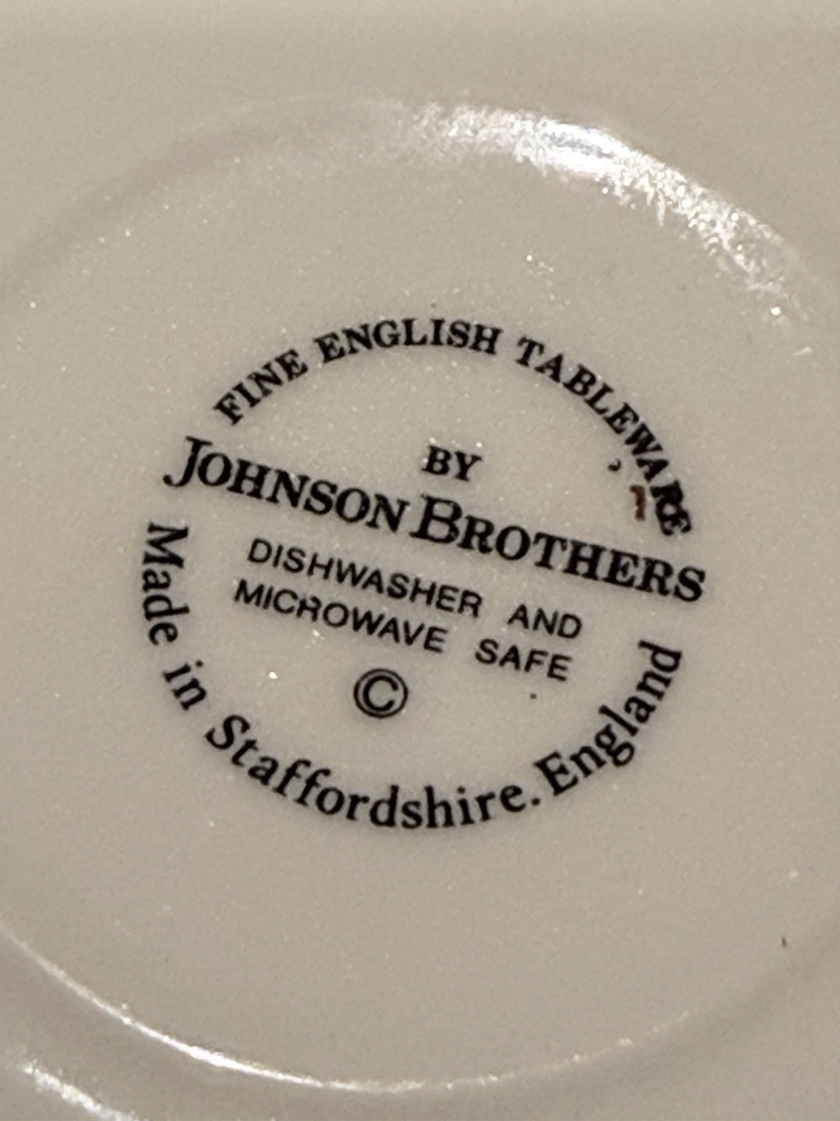 Johnson Brothers Tea Cups Saucers Set 5 Floral Pink Trim England Vintage