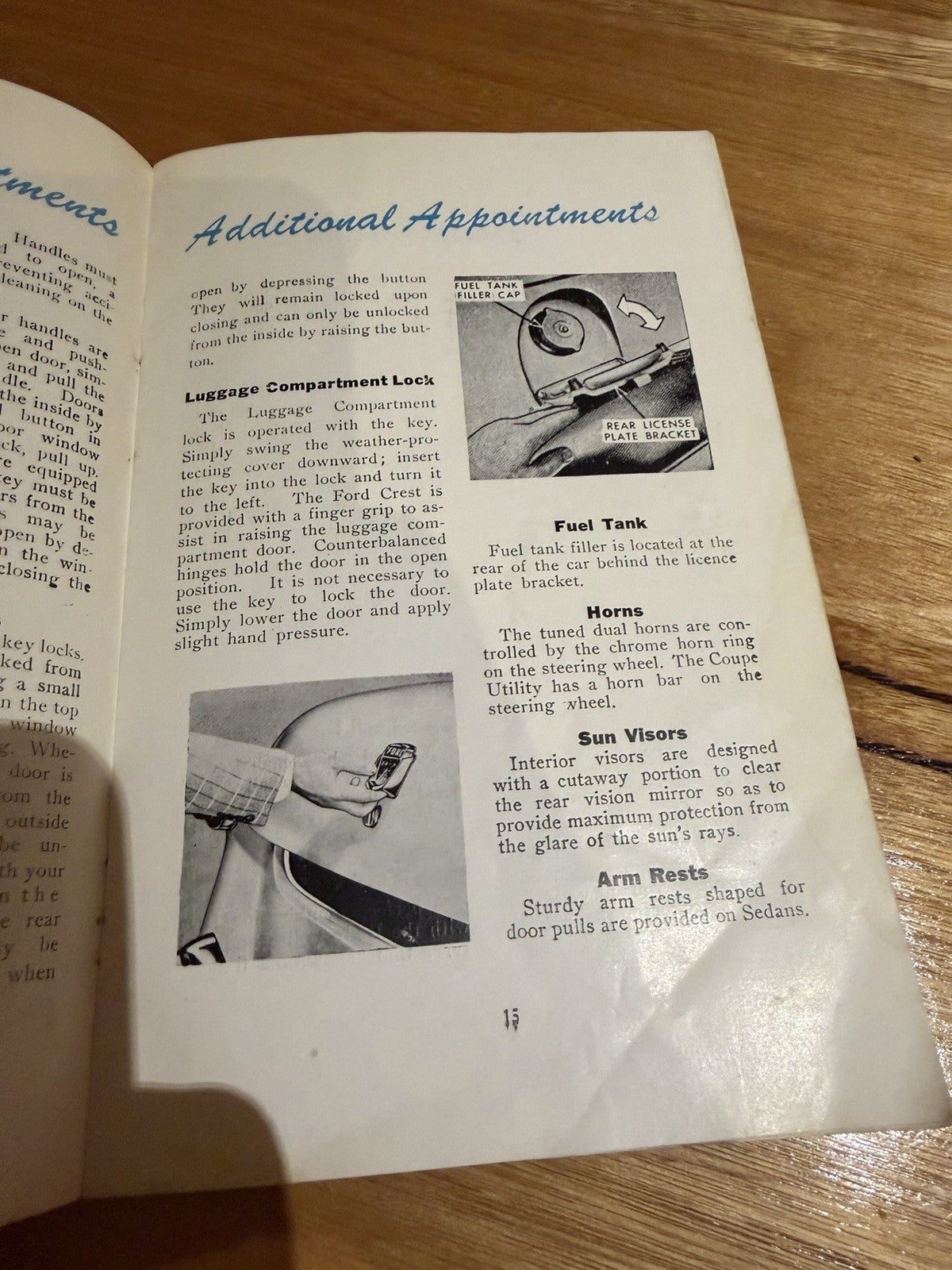 1952 Ford Australia V8 Owner’s Manual Customline Mainline Original 40pp