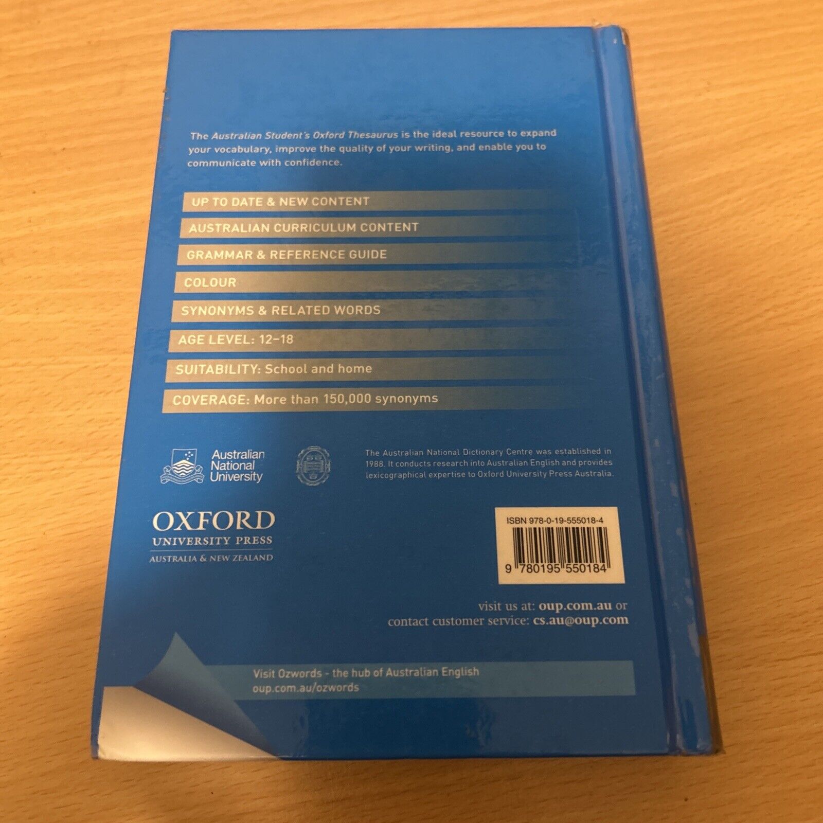 Australian School Oxford Thesaurus Second Edition