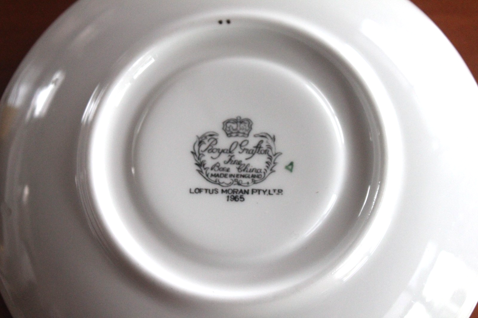 Royal Grafton Bone China Trio University High School 1965 UHS Crest