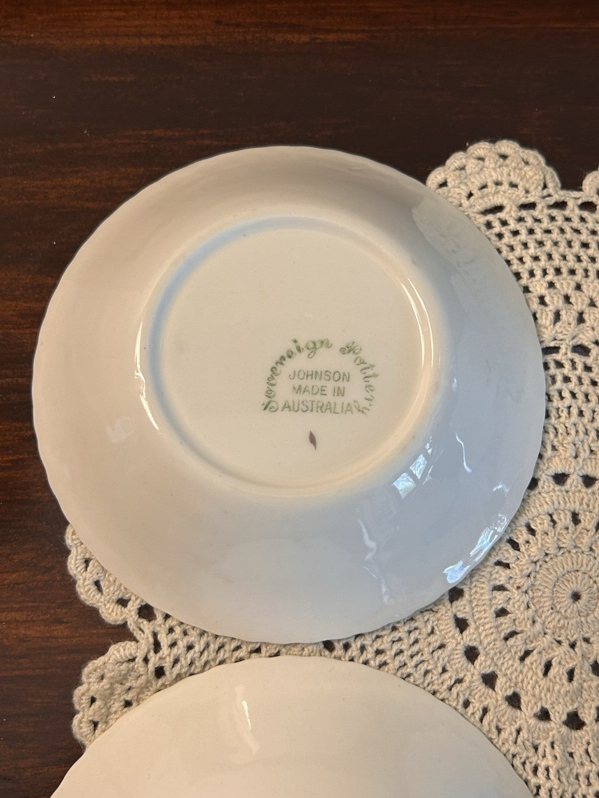 1953 Queen Elizabeth II Coronation Bowls x4 Johnson Australia Sovereign Pottery