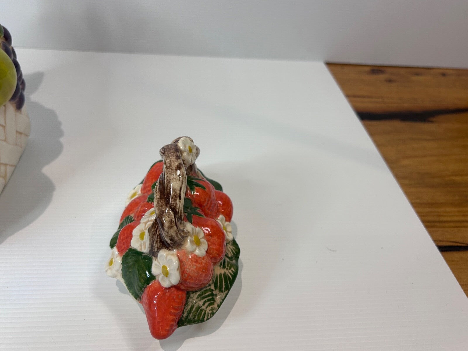 Vintage Fruit Basket Teapot – 1980s Retro Kitchen Style – 1950s Inspired Ceramic