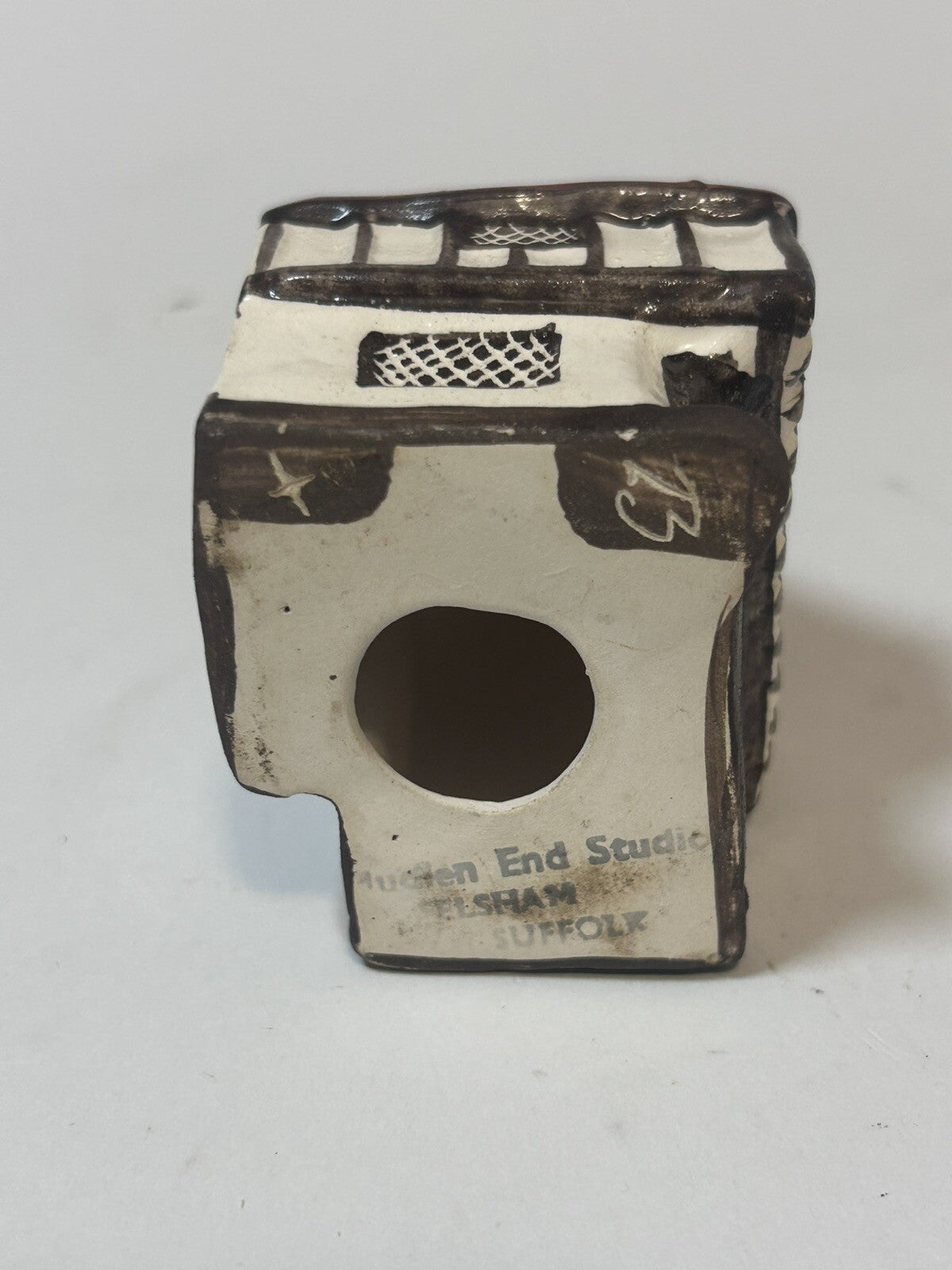 Mudlen End Studios Cottage House Mini Ceramic Made In England No 23 Vintage