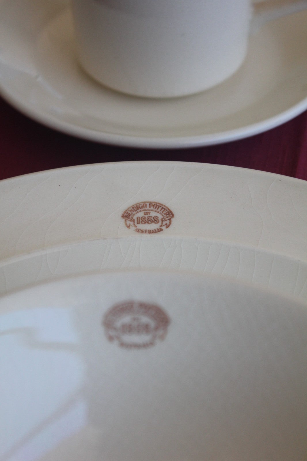 Vintage Bendigo Pottery 1858 Australia | Heritage Classic White Dinner Set