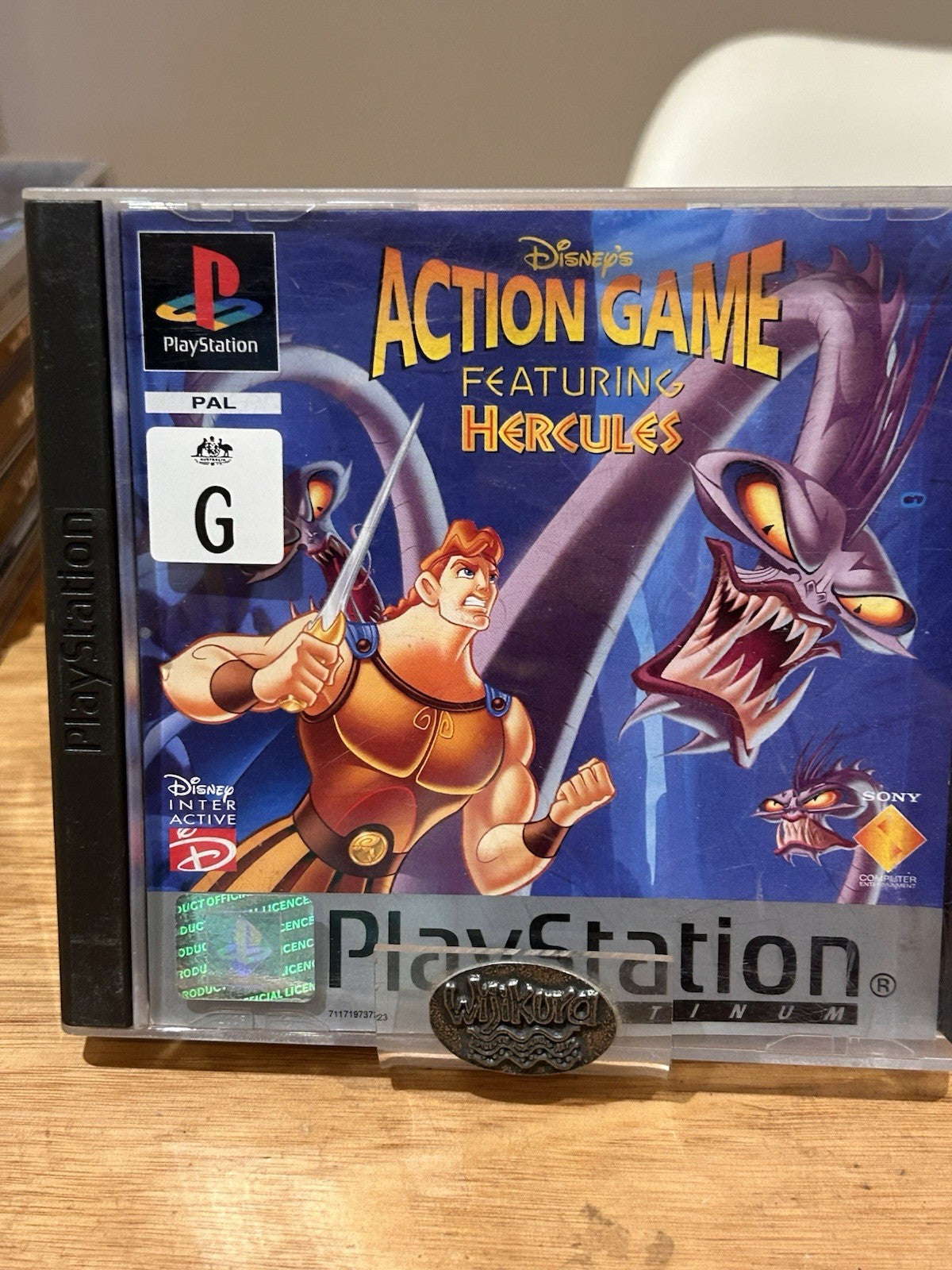 Disney Action Game Featuring Hercules PS1 Platinum PAL Complete w Manual