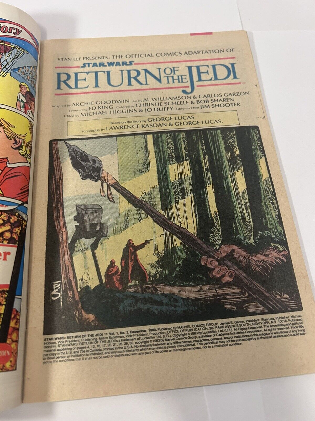 Star Wars: Return of the Jedi Comic Books Complete Set of 4 Marvel Comics 1983