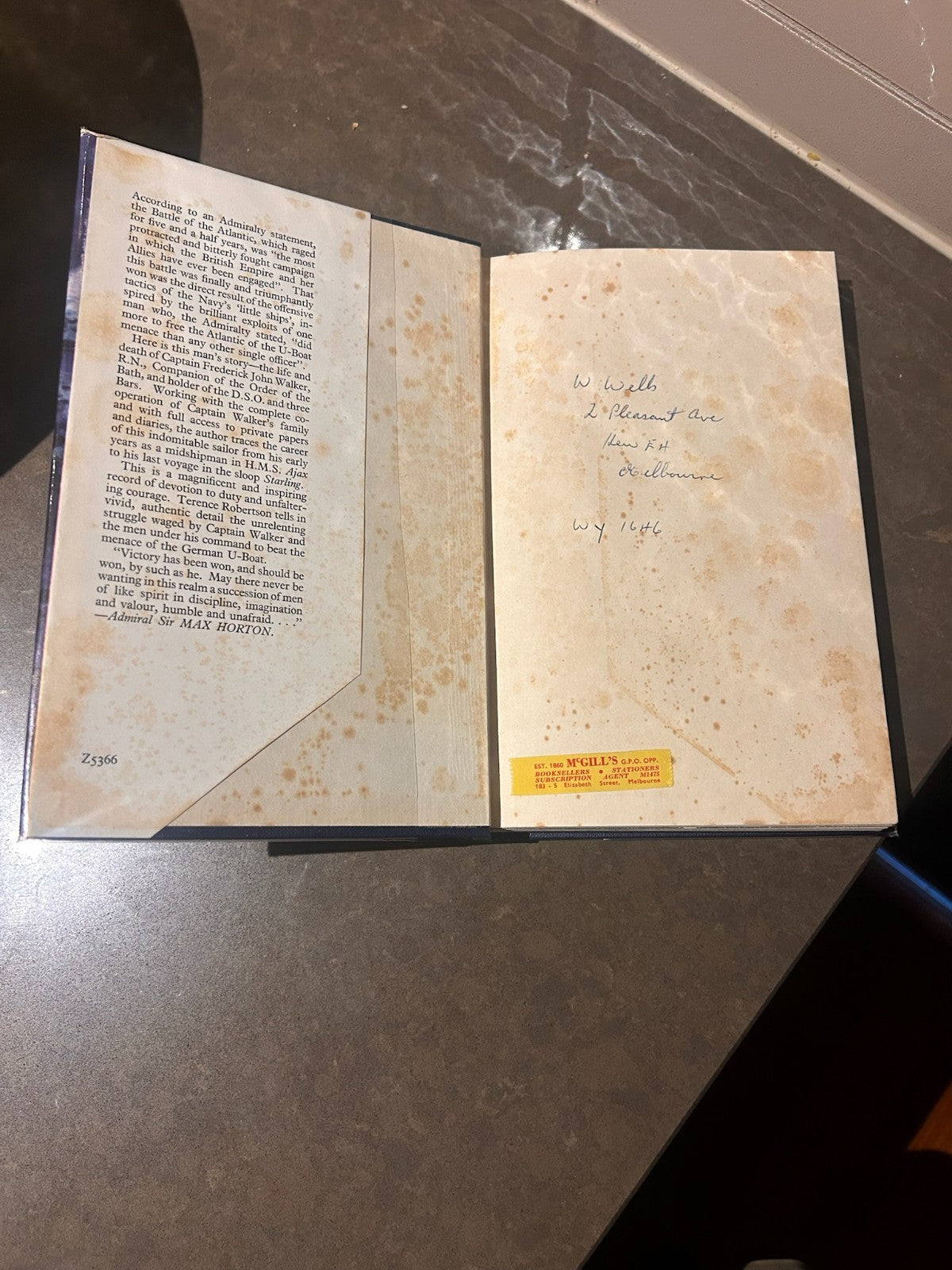 Walker R.N. – Terence Robertson | 1956 First Edition Hardcover