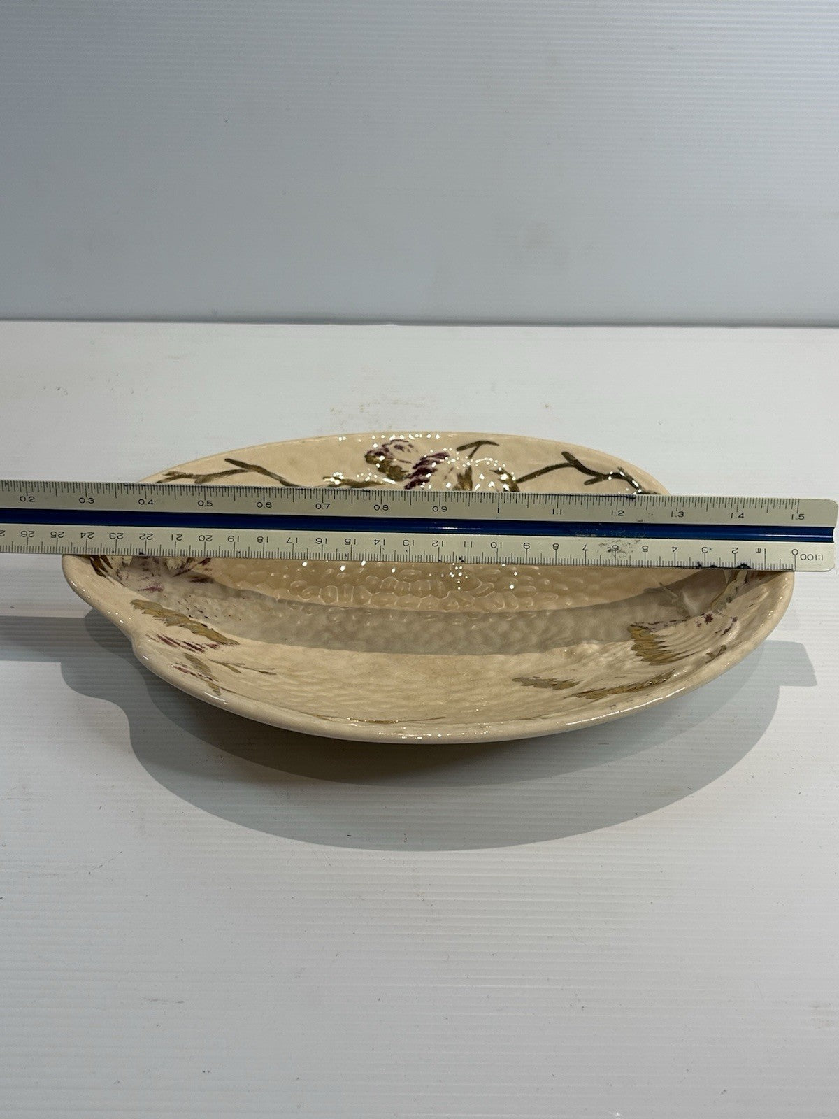 Wade Gold Blush Handpainted Oval Dish Approx 25cm Vintage Art Pottery