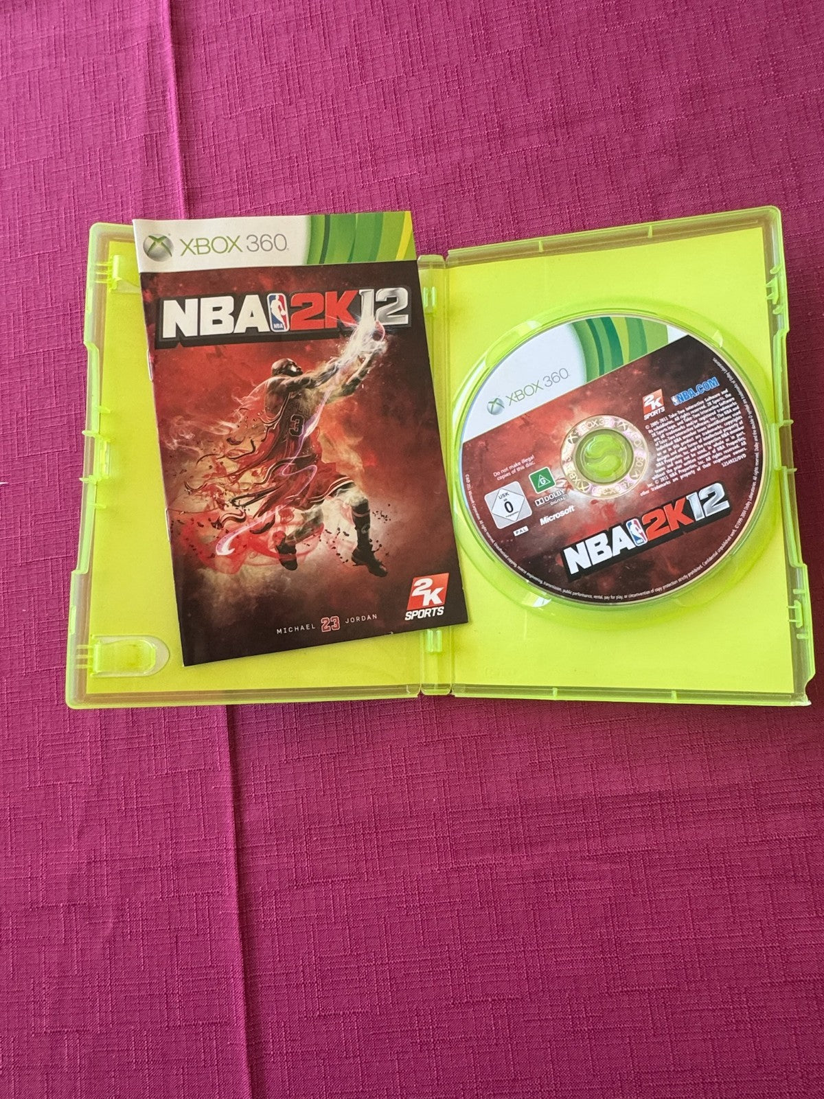 NBA 2K12 Xbox 360 PAL – Michael Jordan Cover – Complete w/ Manual – 2011