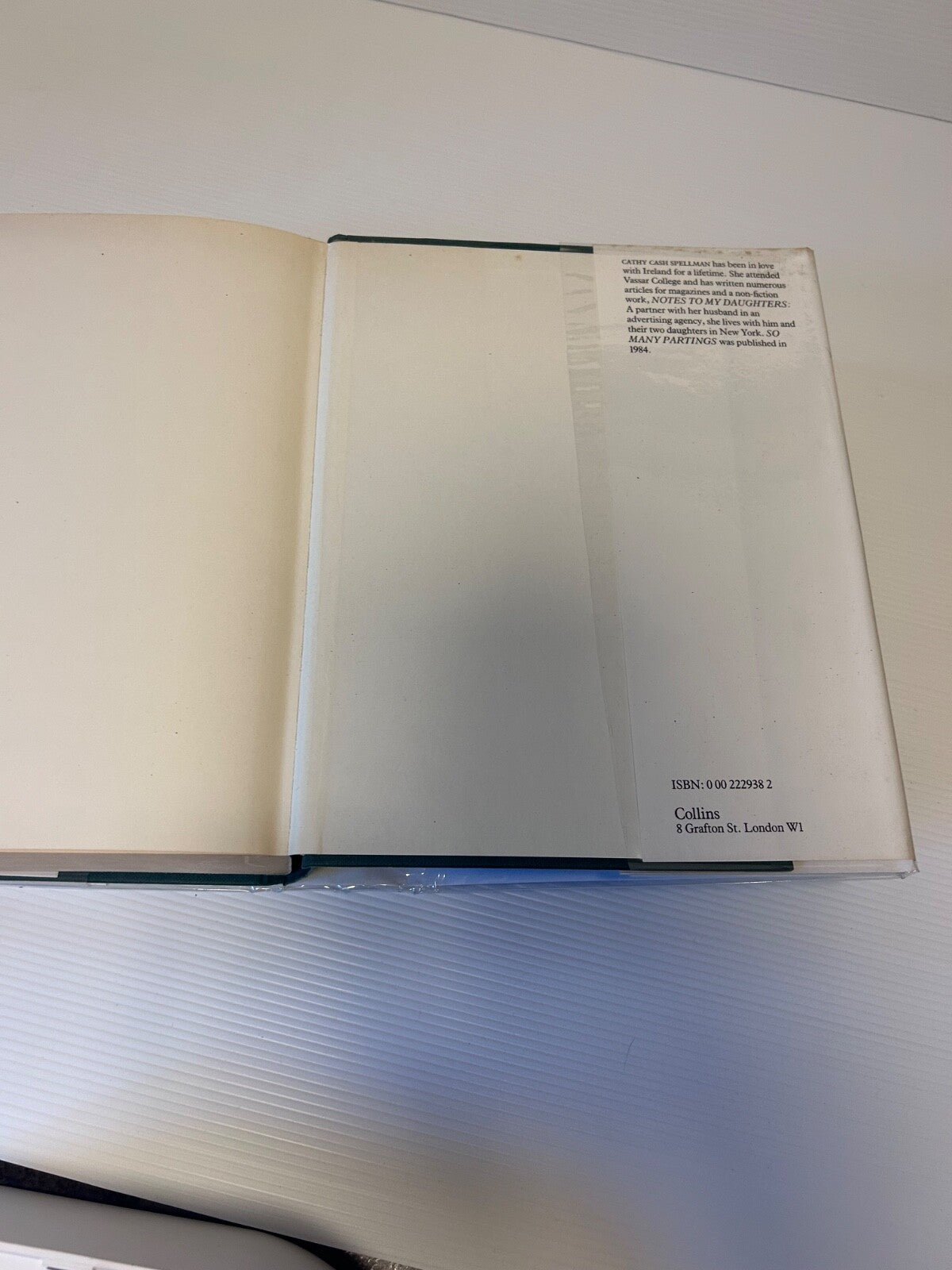 Cathy Cash Spellman An Excess of Love 1985 HC DJ 1st UK Ed Collins 695pp