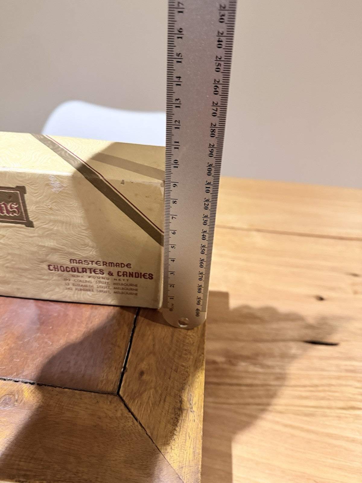 Newmans Chocolates Box Vintage Melbourne Pre-Metric Hillier Confectionery