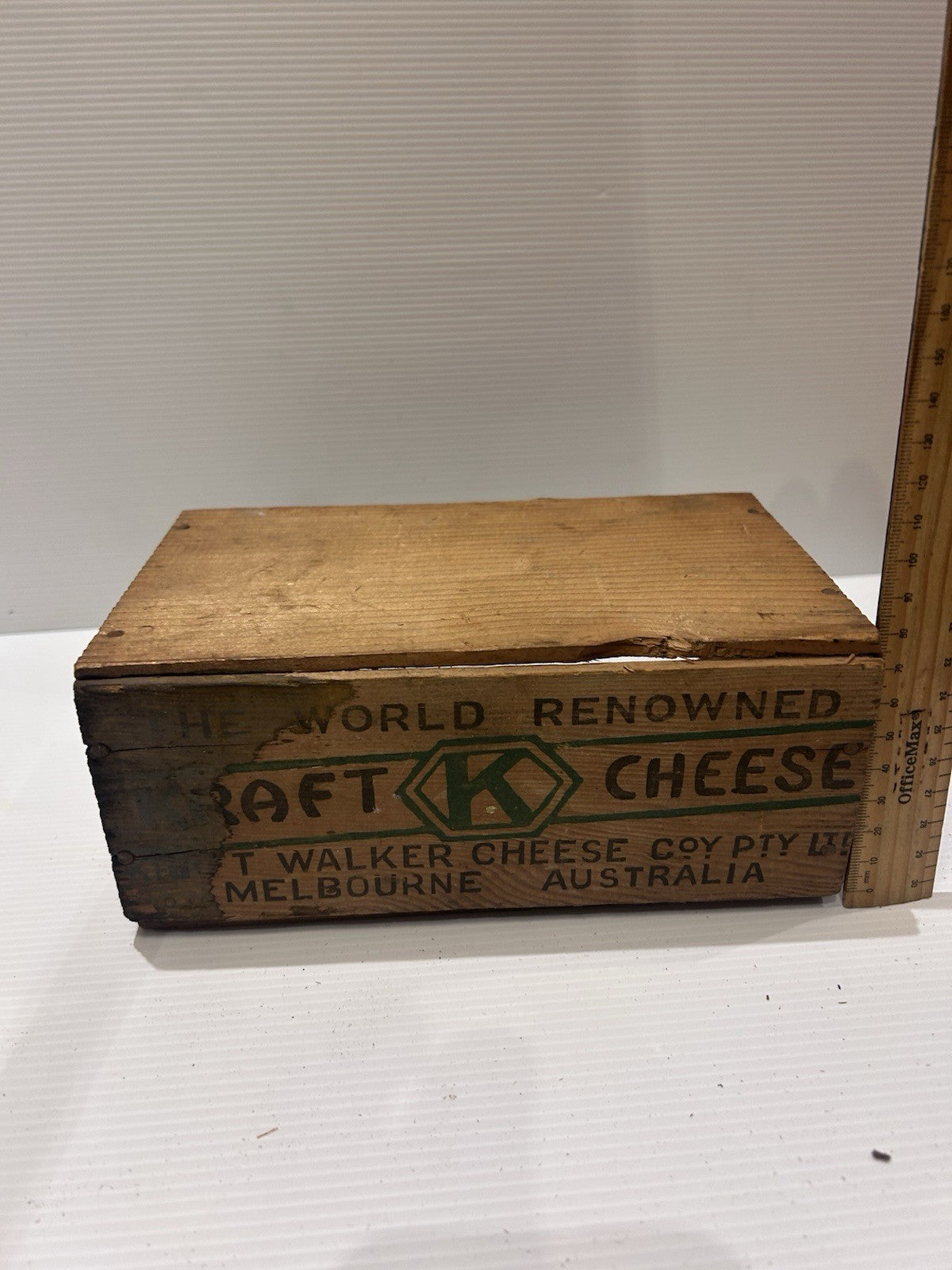 Vintage Kraft Cheese Crate – Kraft Walker Cheese Co Melbourne – Rare Aussie Box