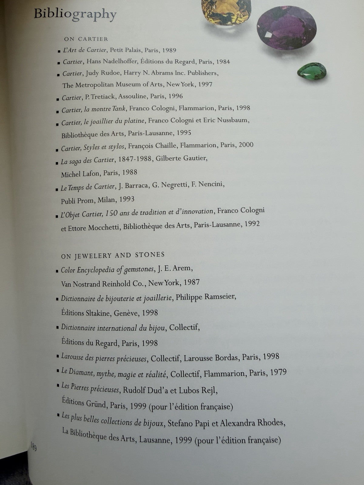 Cartier Jewelry Glossary 1998 François Chaille Hardcover Illustrated Jewellery