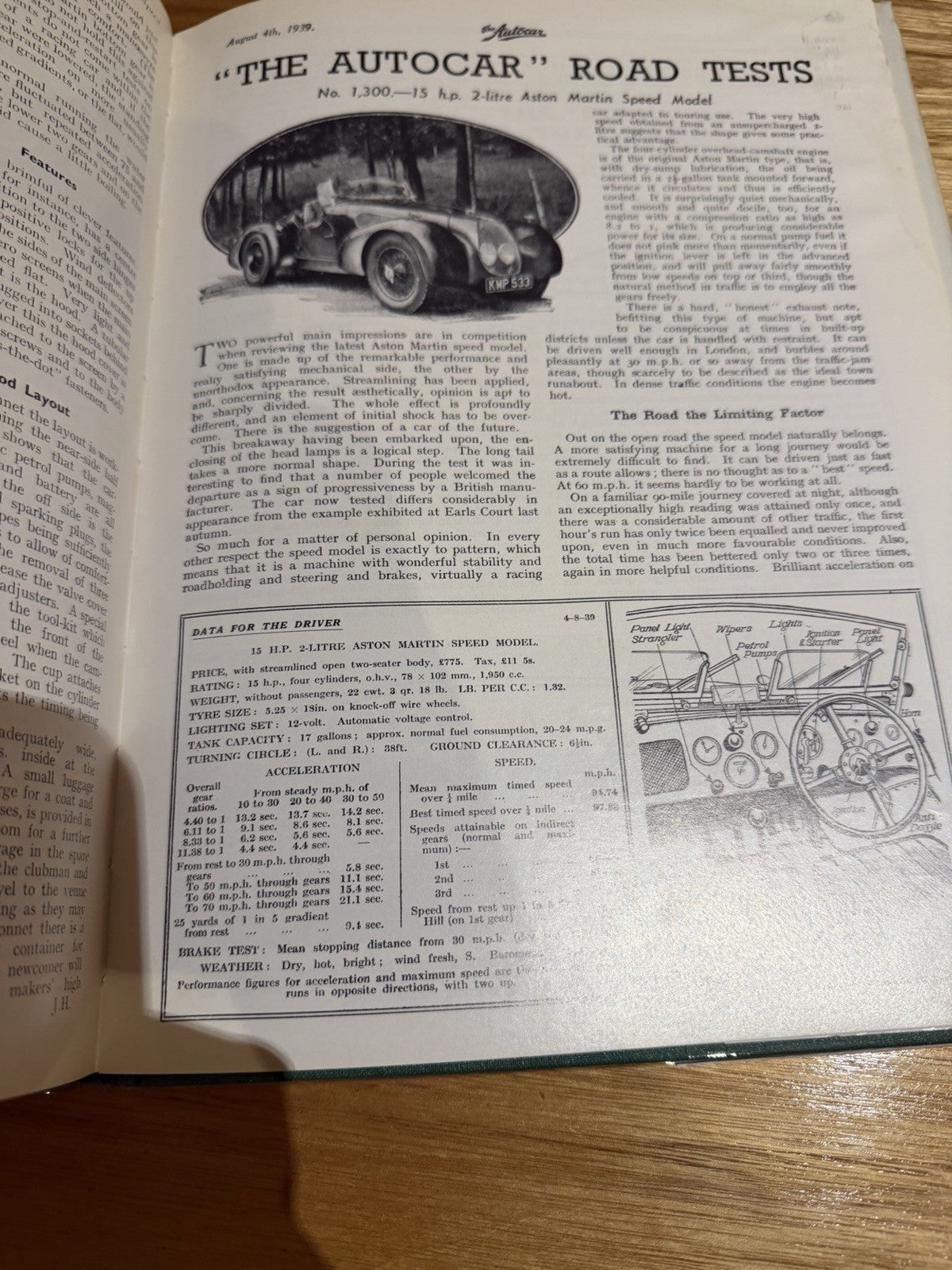 Aston Martin Contemporary Road Tests 1921-1942 Ltd Ed #909/1000 HC AMF Book
