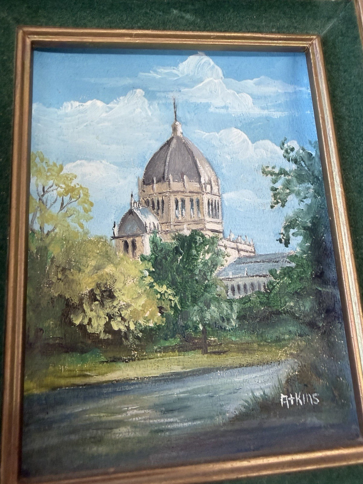 Atkins Set 4 Vintage Australian Oil Paintings Melbourne Tasmania Victoria