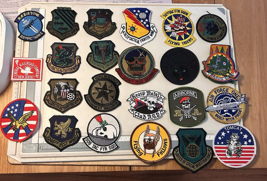 Vintage USAF & Military Aviation Cloth Patches – Lot of 23 – 1970s–1980s 