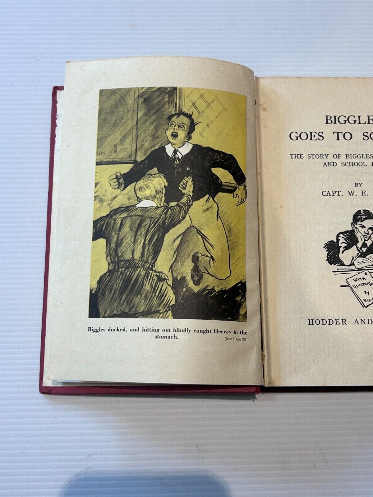 Biggles Goes to School by Captain WE Johns 1st First Edition 1951  Hard Cover
