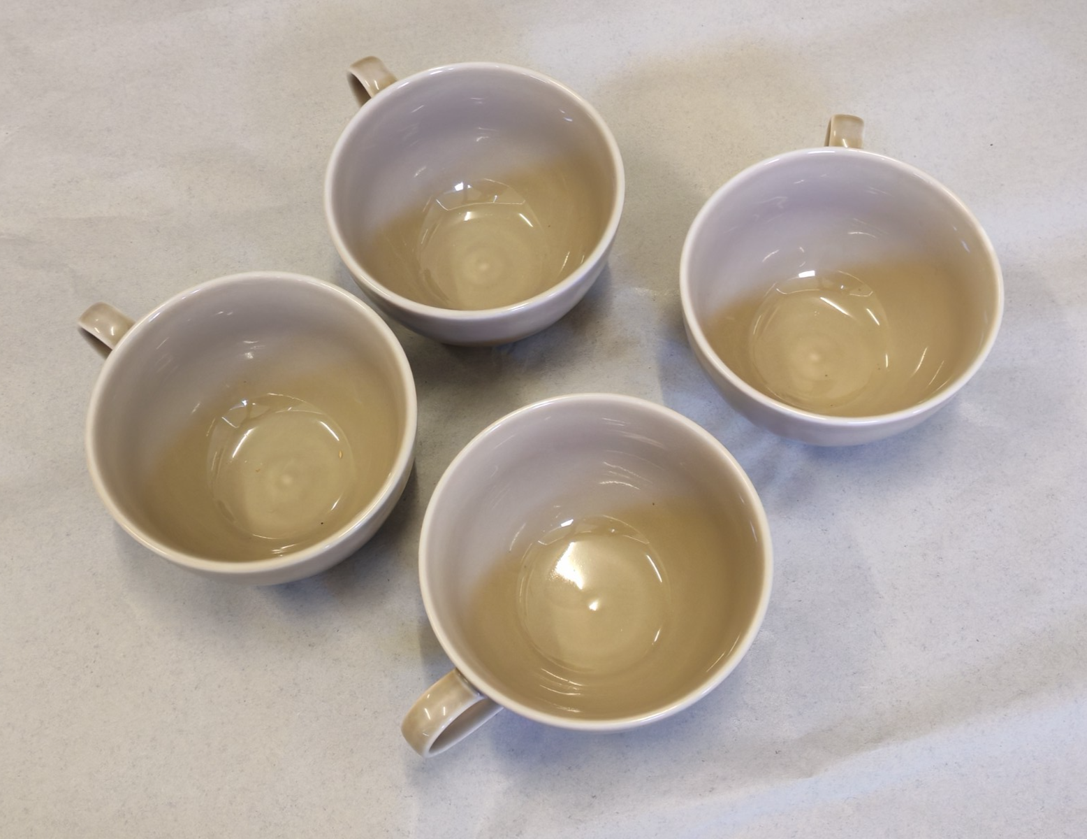 Royal Doulton Gordon Ramsay Taupe Stoneware Cups – Set of 4