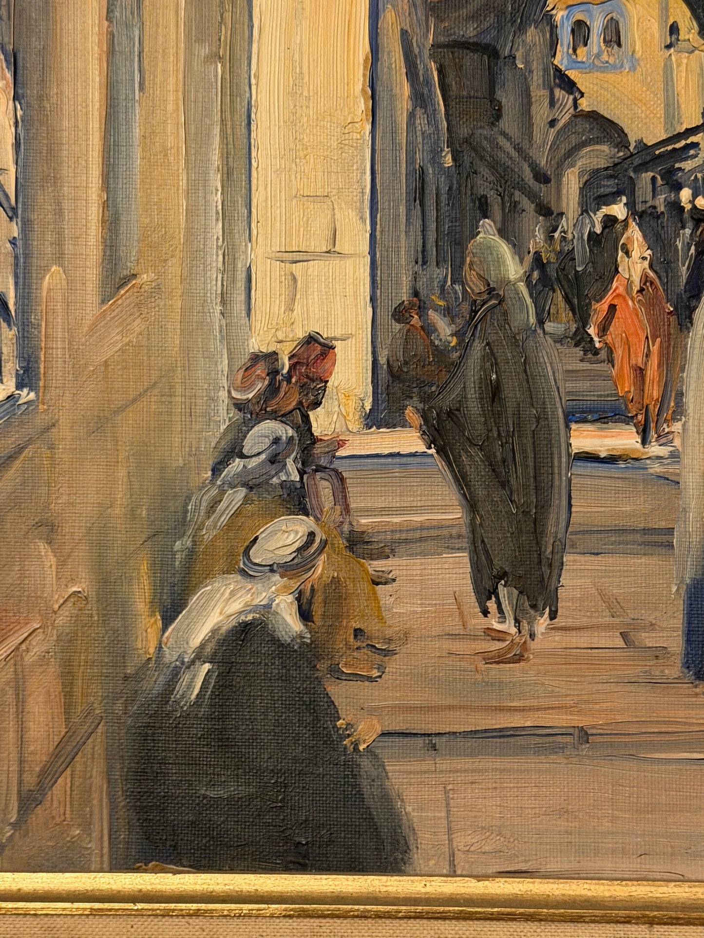Ludwig Blum “Jerusalem Street Scene” 1929 Original Oil Painting – Authentic Israeli Fine Art - Price on Application