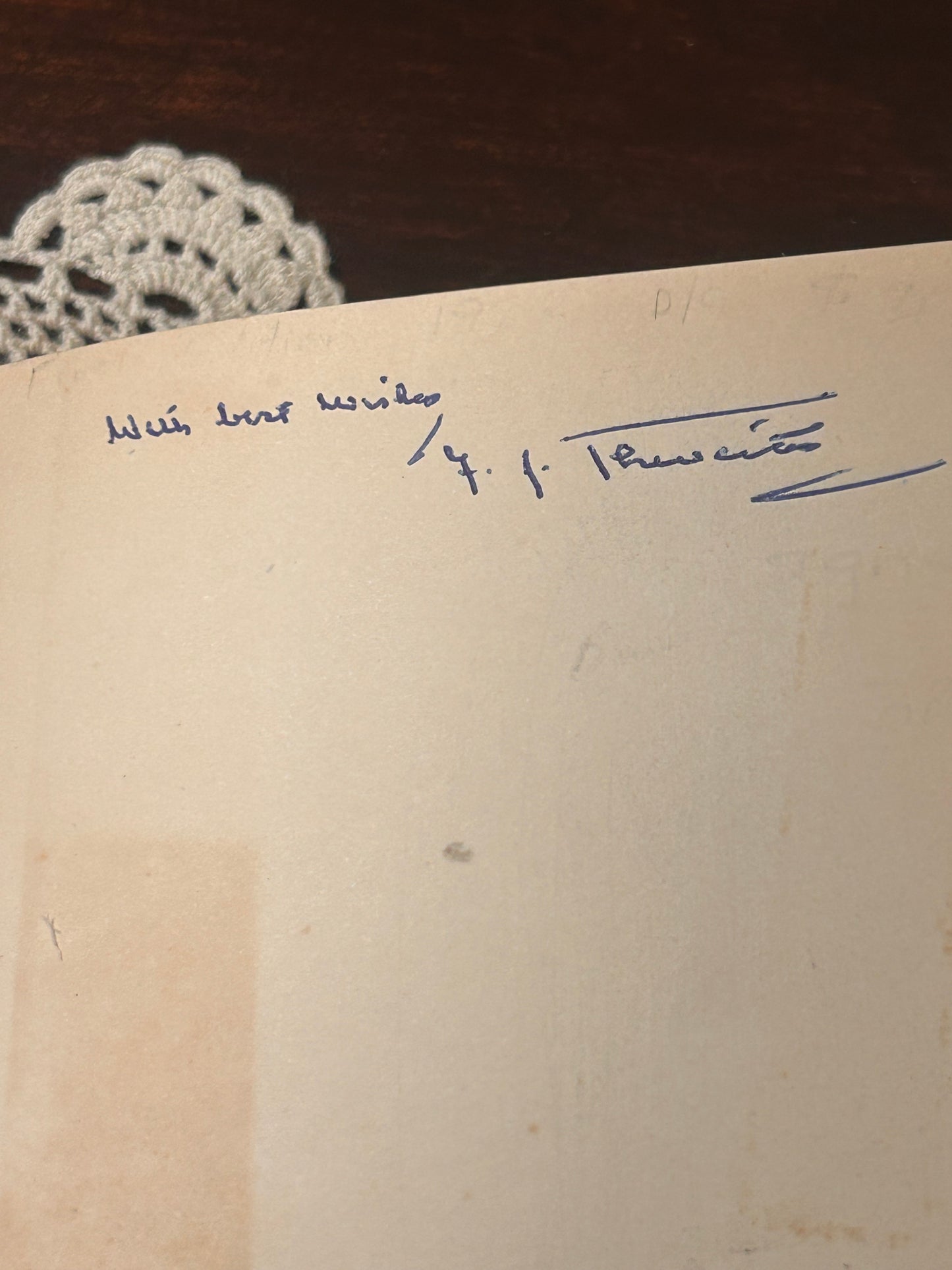 That Was the Hour Frederick J Thwaites 1956 1st Ed HC DJ Signed
