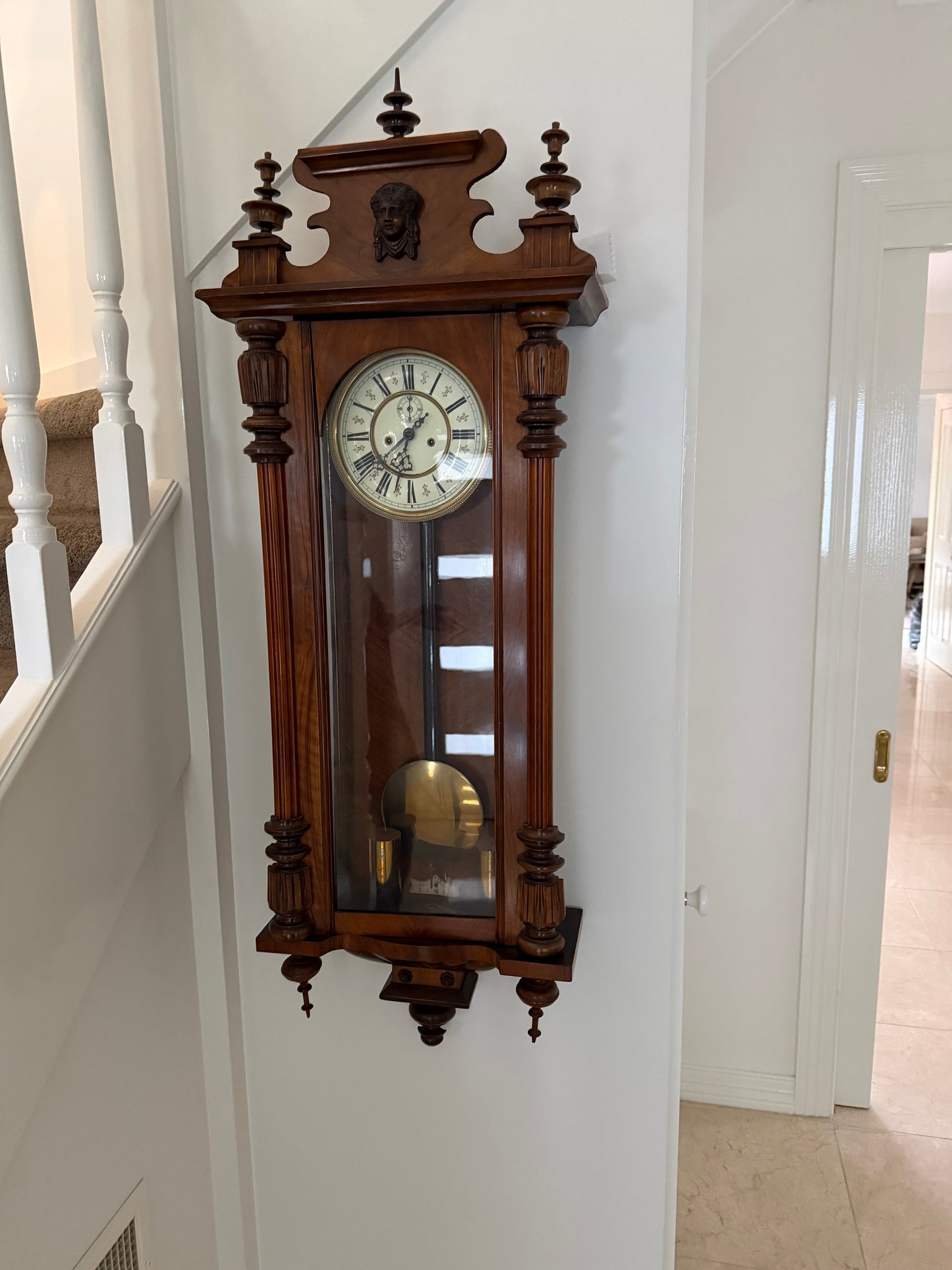 Antique Vienna Regulator Wall Clock – Believed Gustav Becker – c.1900
