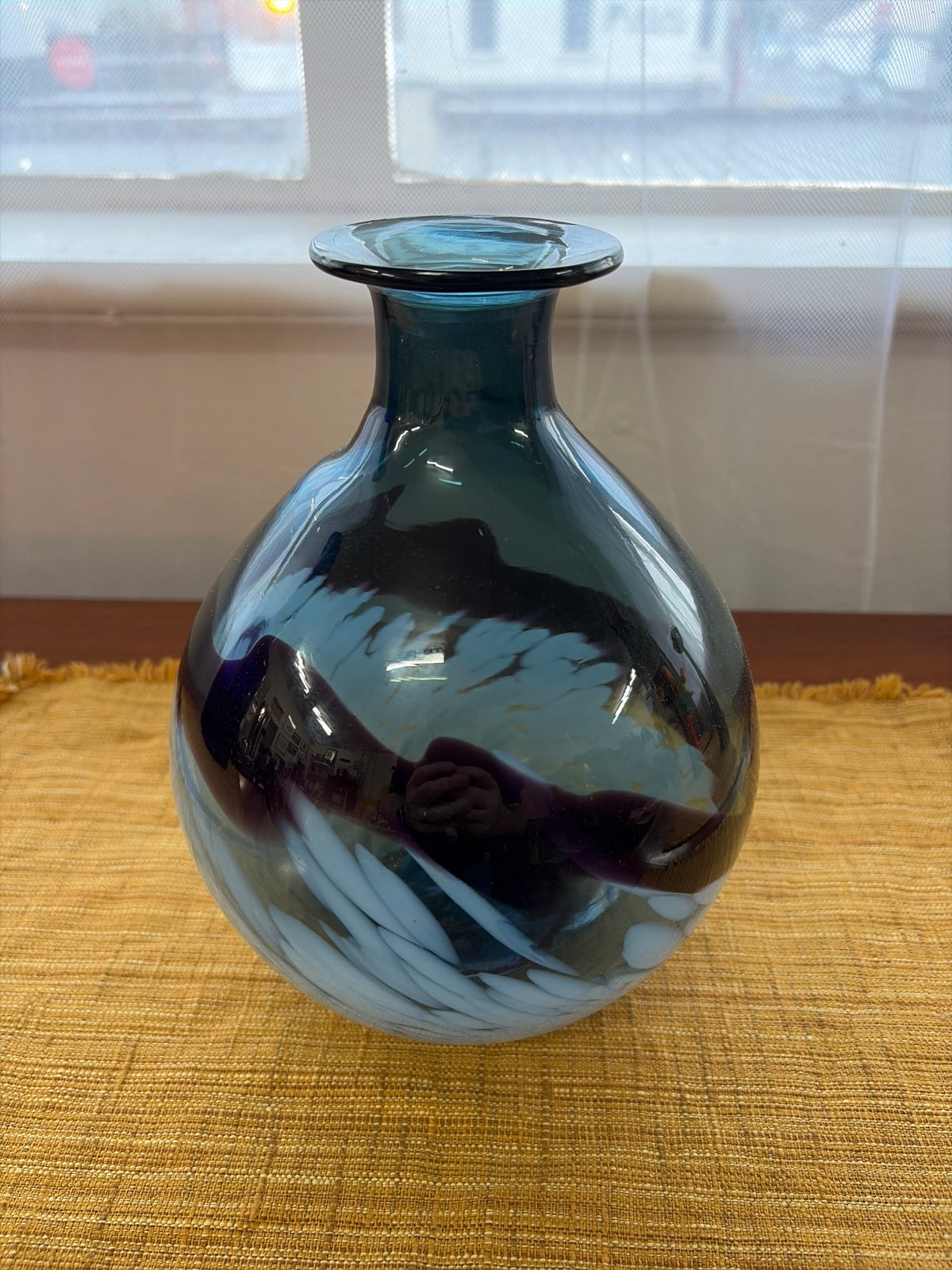 Vintage Czech Art Glass Vase – Attributed to Ladislav Paleček for Škrdlovice, c.1981