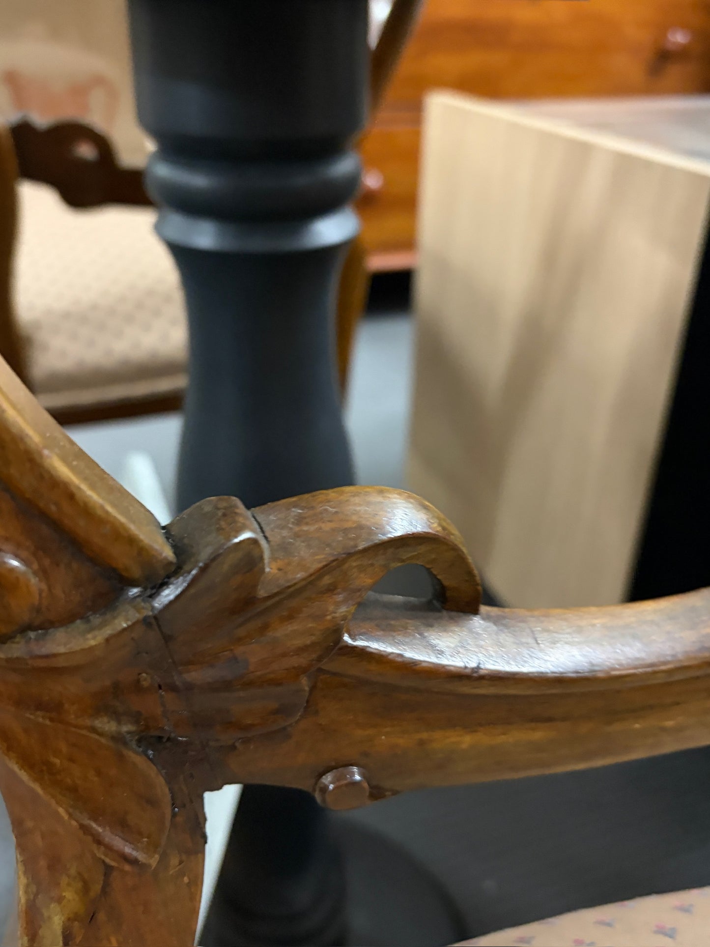 Victorian French Walnut Balloon Back Chair, c.1870–1890