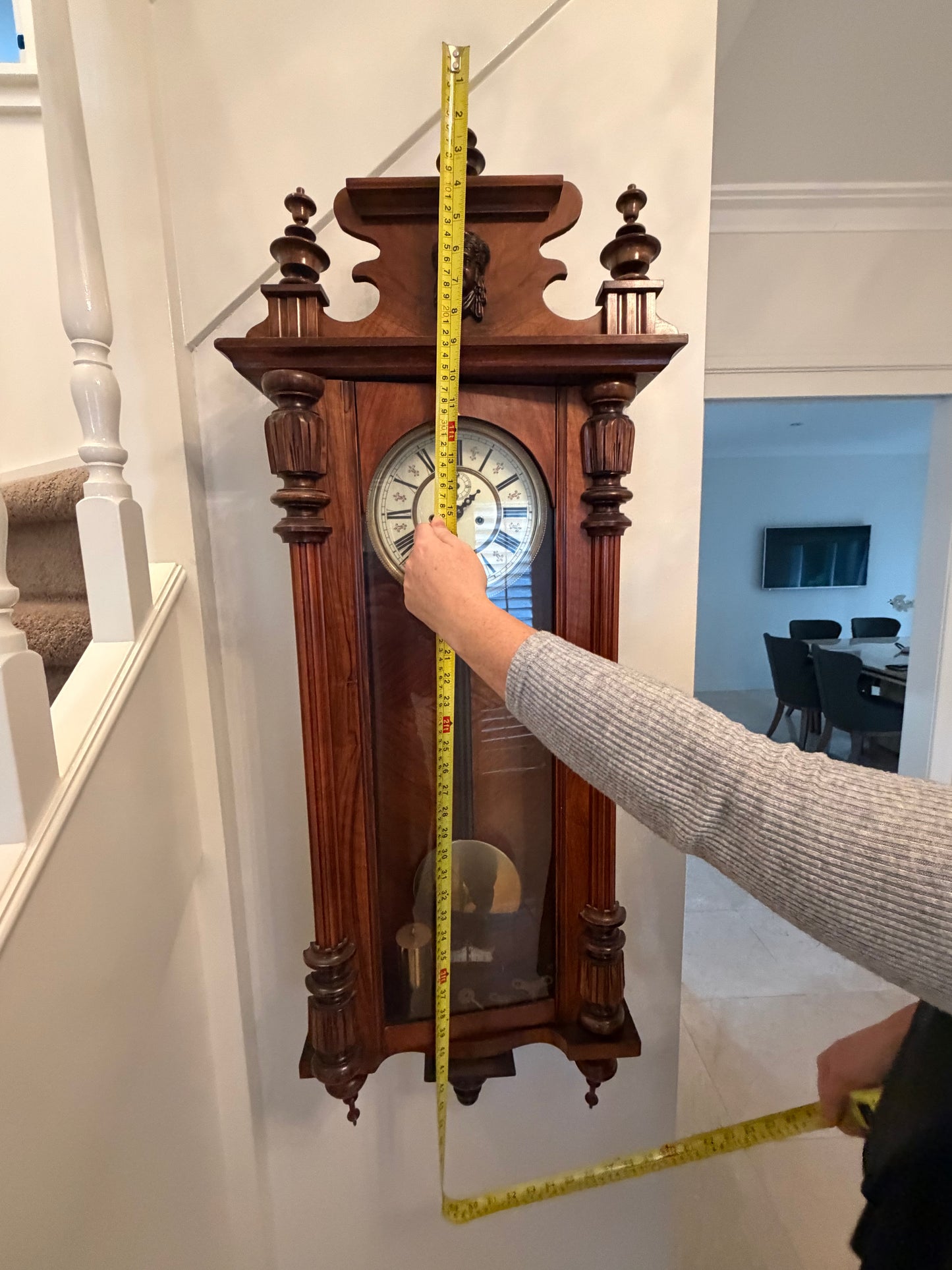 Antique Vienna Regulator Wall Clock – Believed Gustav Becker – c.1900