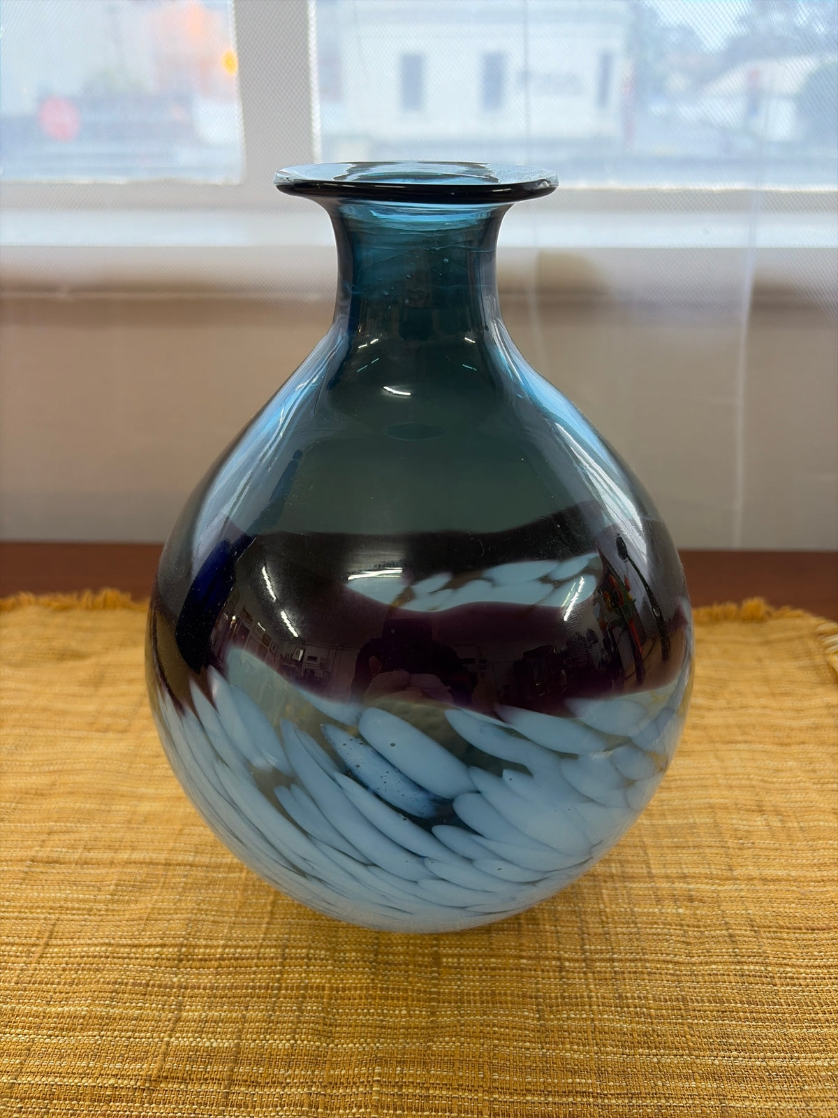 Vintage Czech Art Glass Vase – Attributed to Ladislav Paleček for Škrdlovice, c.1981