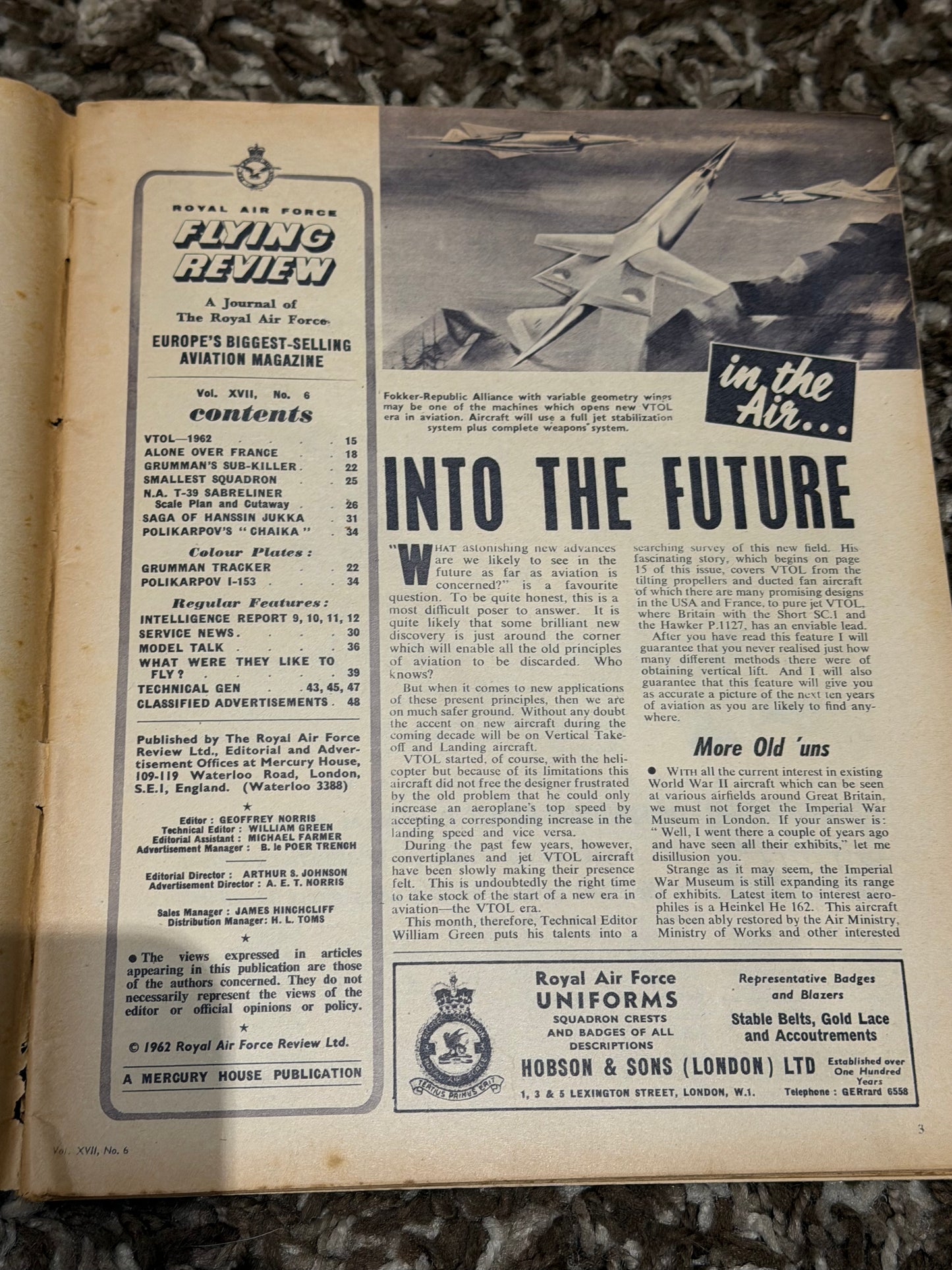 Vintage RAF Flying Review – March 1962