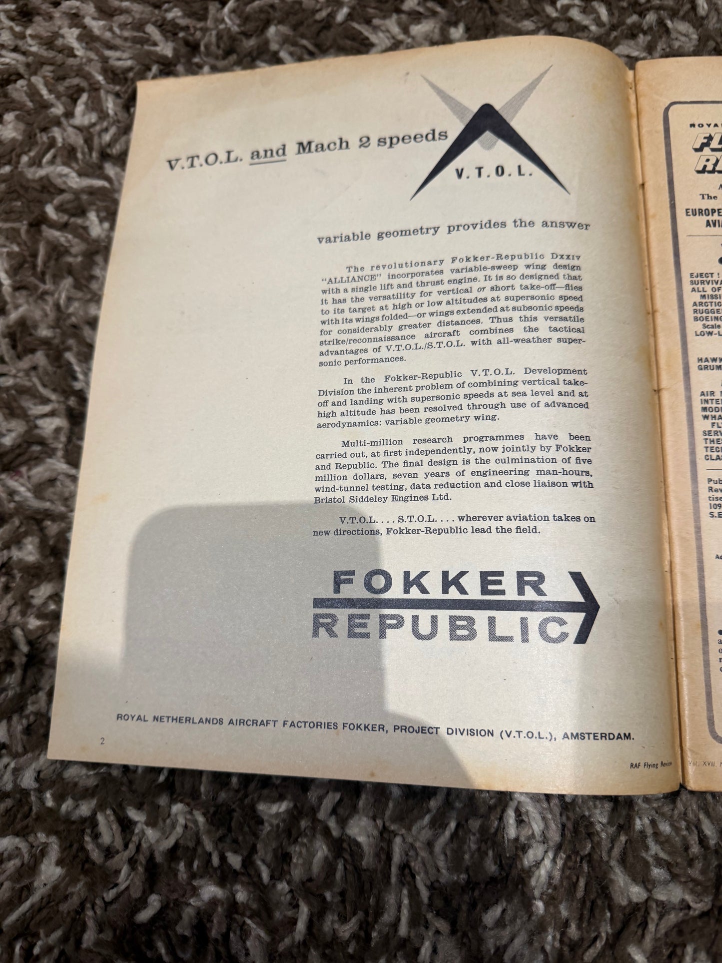 Royal Air Force Flying Review – April 1962