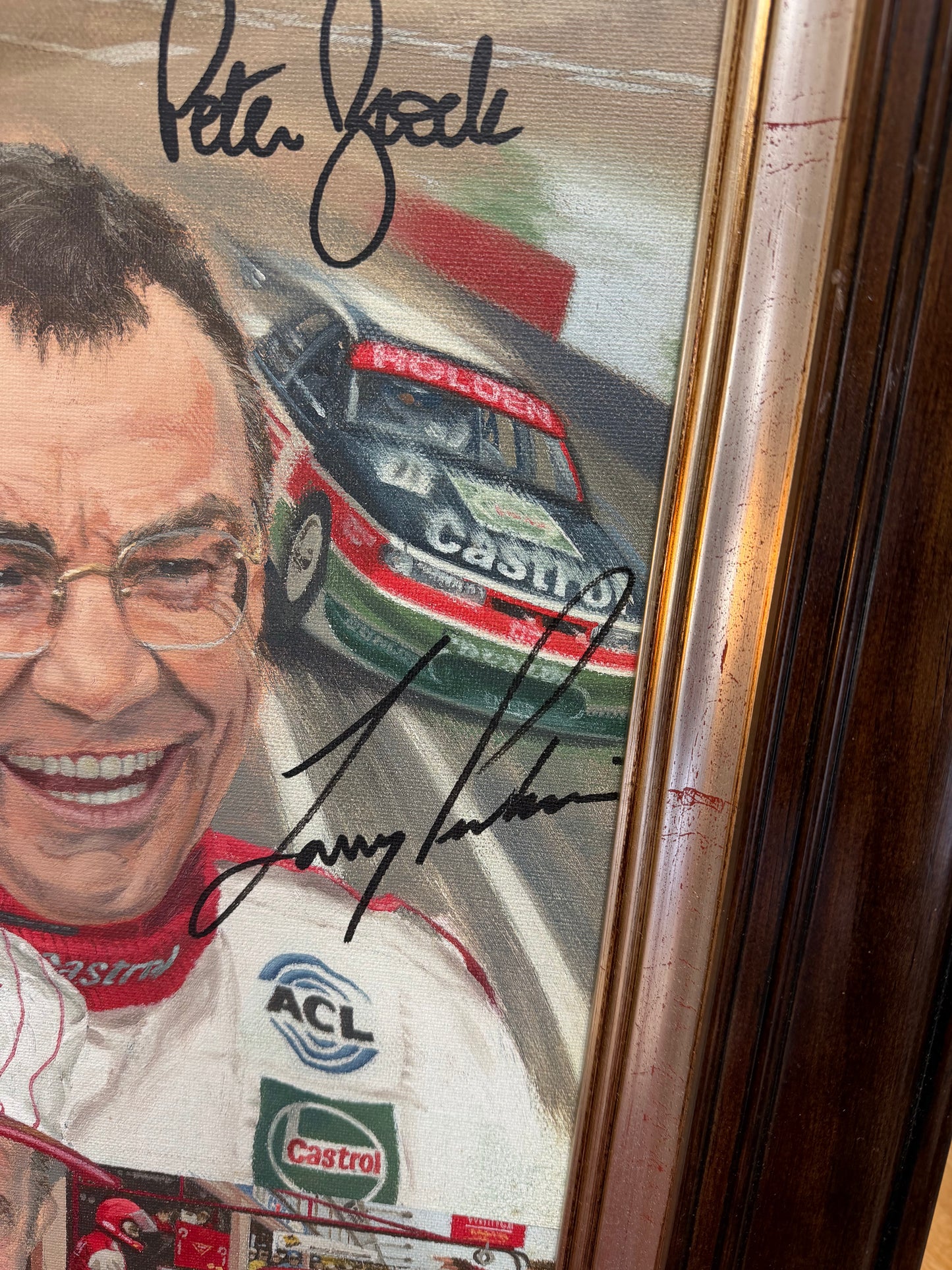 Ray Honisett “Holden Legends” Canvas Artwork – Brock, Perkins, Richards & Skaife Signed – No. 42 of 50
