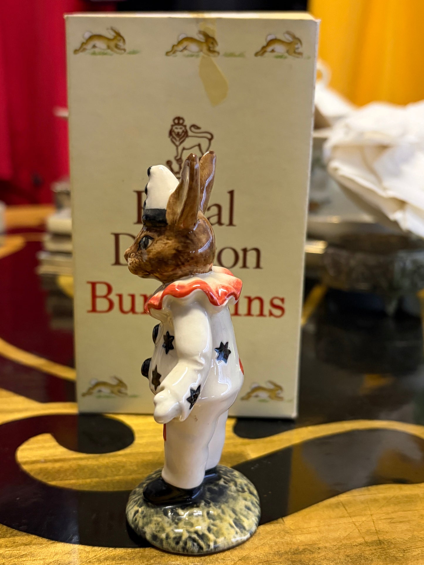 Royal Doulton Clown Bunnykins DB128 No. 97/750 – Boxed 1992 Limited Edition