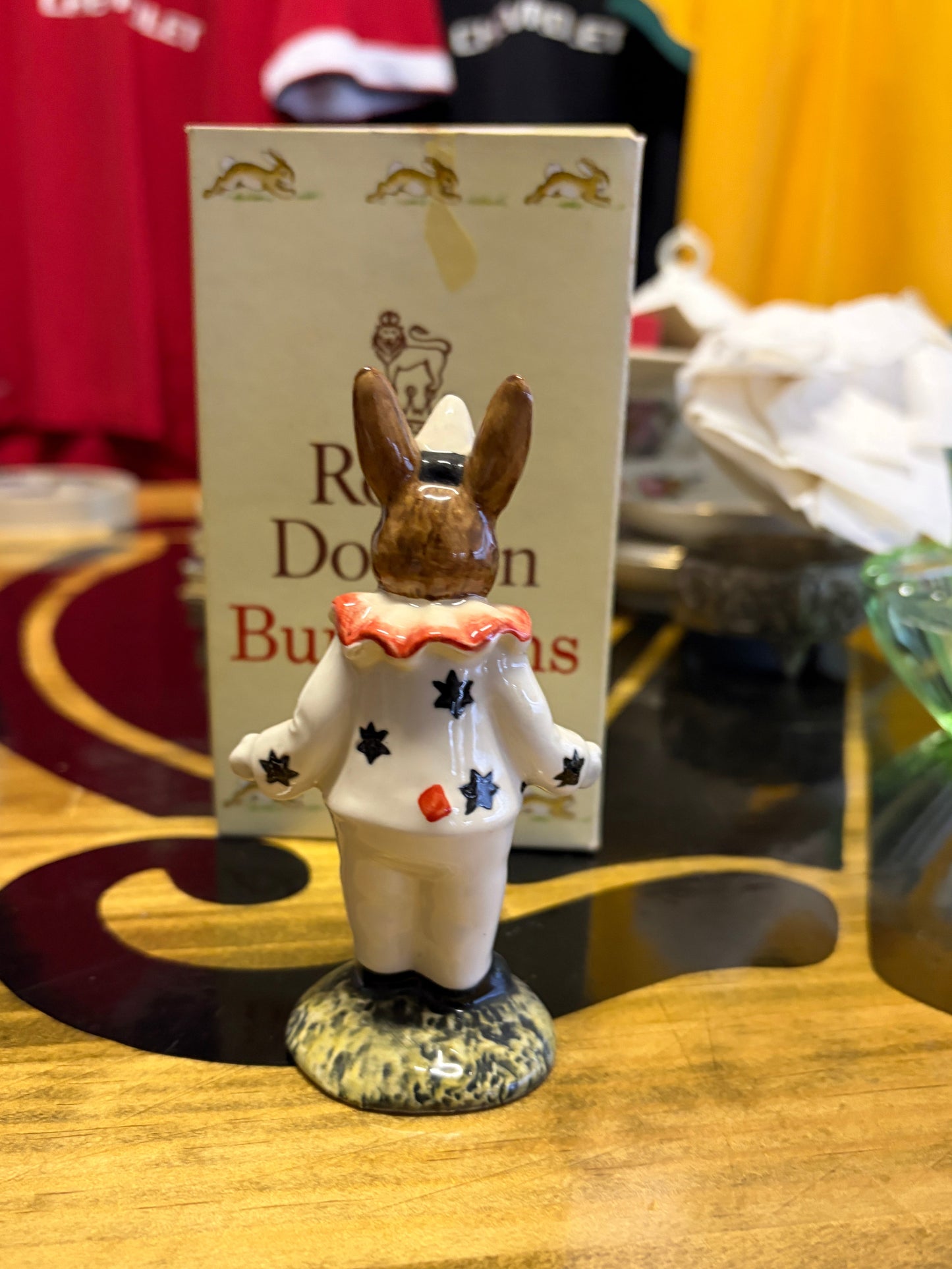 Royal Doulton Clown Bunnykins DB128 No. 97/750 – Boxed 1992 Limited Edition