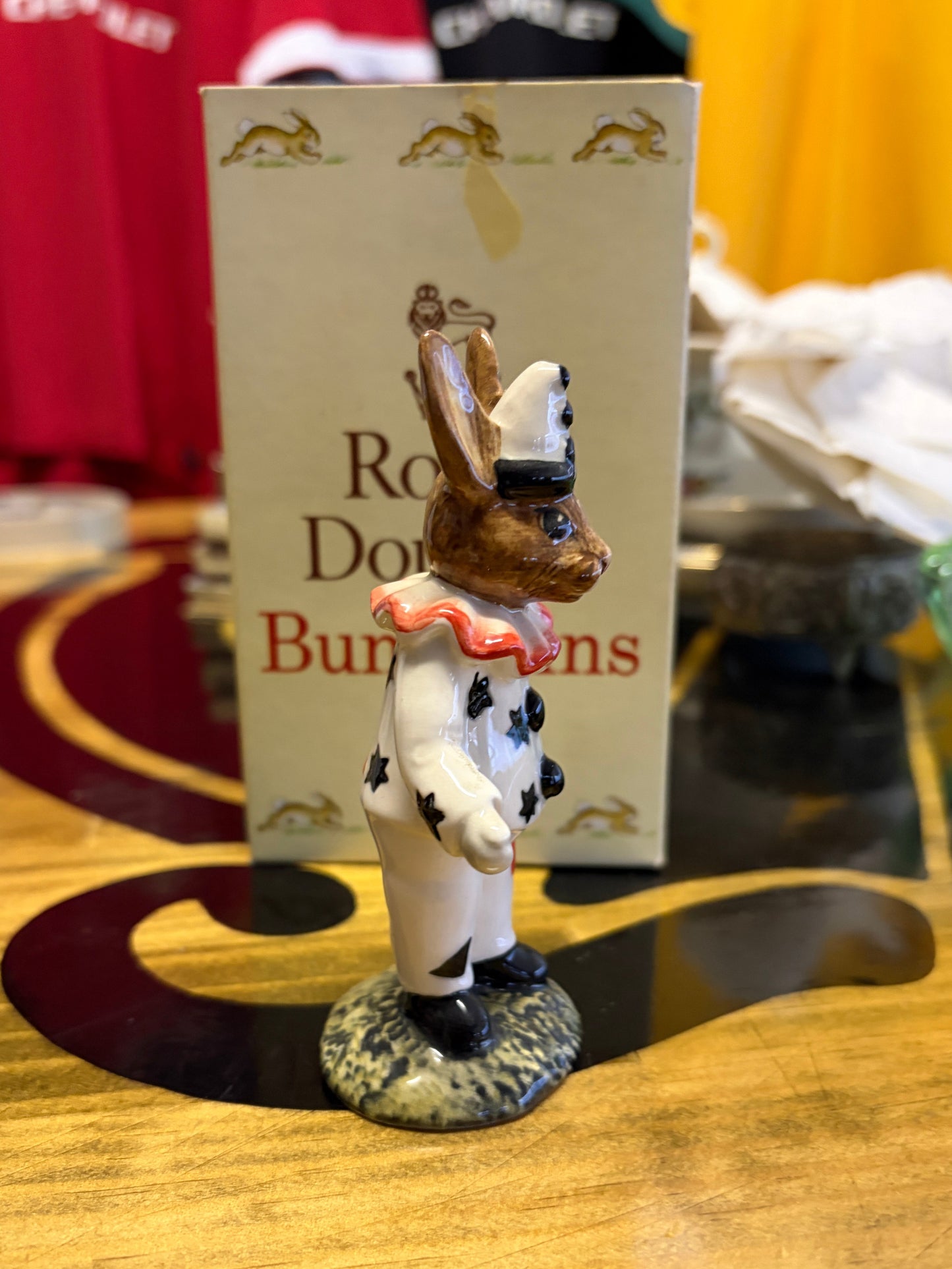 Royal Doulton Clown Bunnykins DB128 No. 97/750 – Boxed 1992 Limited Edition