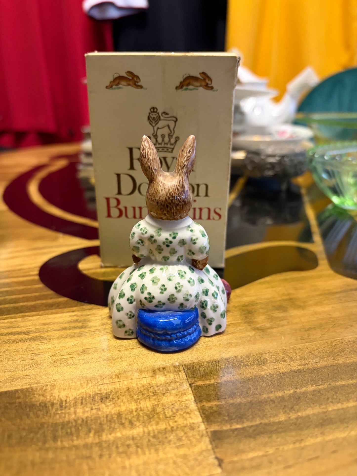Vintage Royal Doulton Bunnykins Busy Needles DB10 Figurine with Box