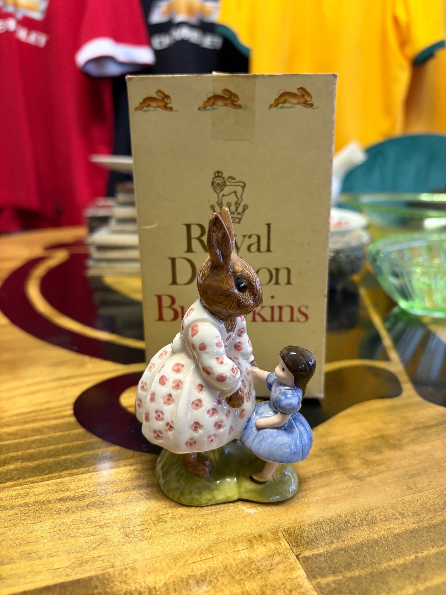 Vintage Royal Doulton Dollie Bunnykins “Playtime” DB8 Figurine with Box