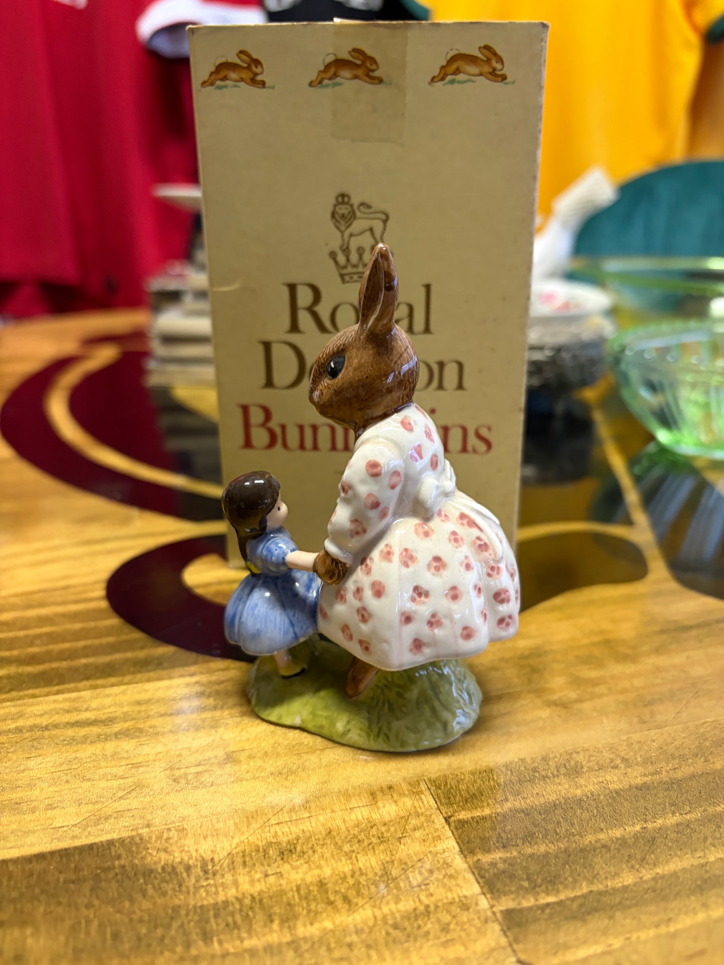 Vintage Royal Doulton Dollie Bunnykins “Playtime” DB8 Figurine with Box