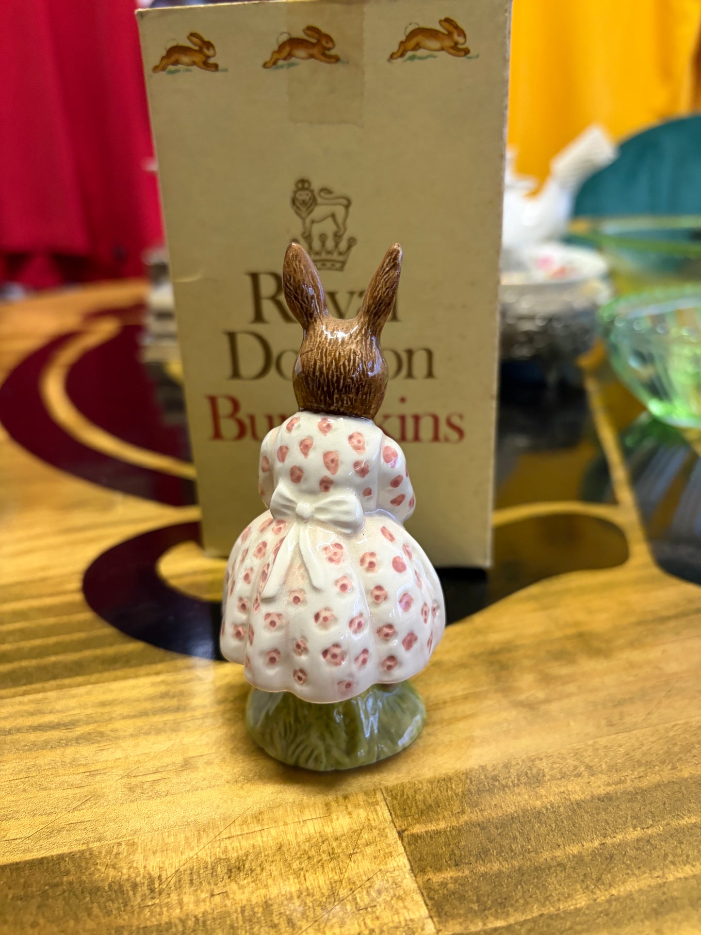 Vintage Royal Doulton Dollie Bunnykins “Playtime” DB8 Figurine with Box