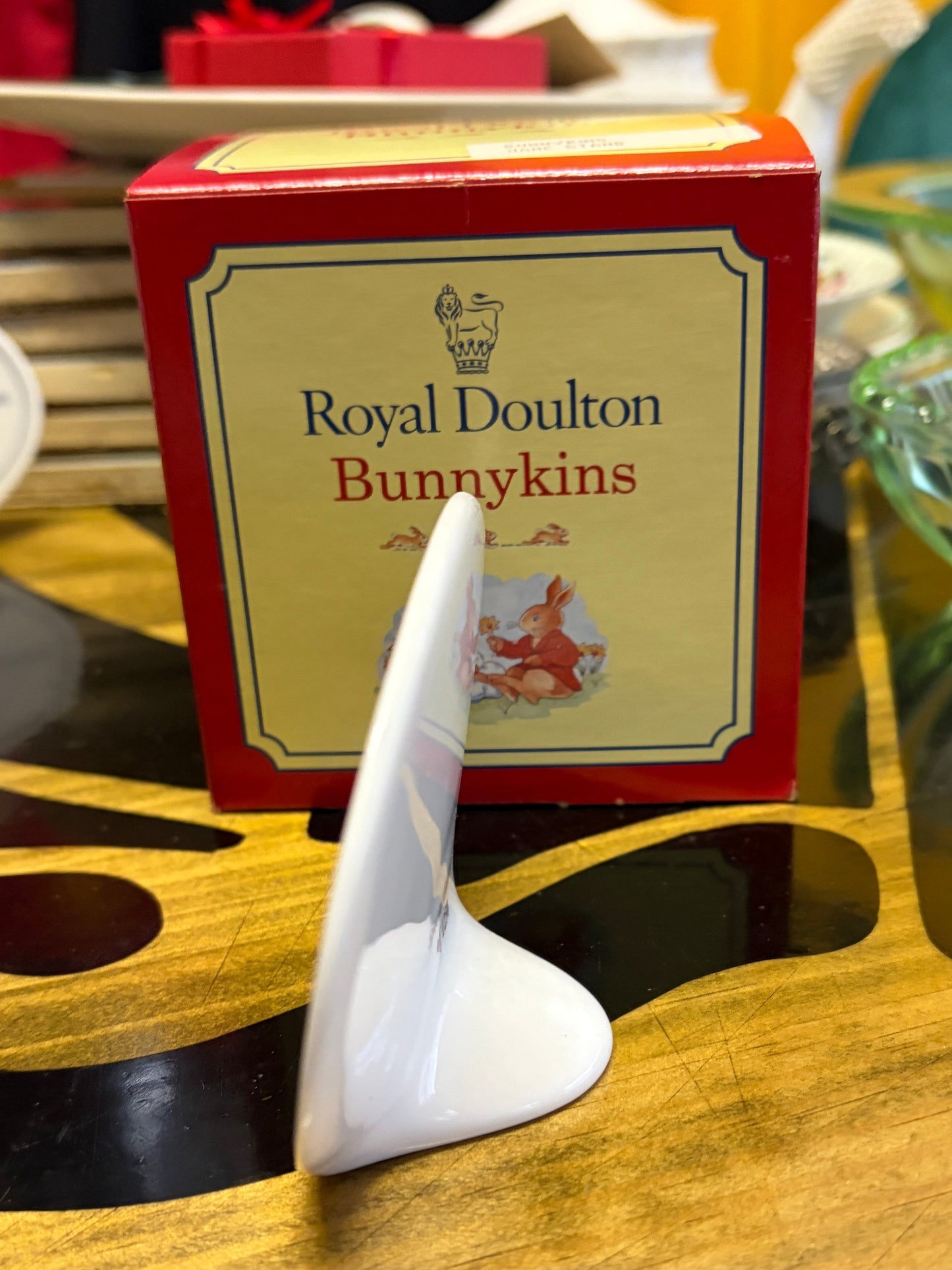 Royal Doulton Bunnykins 2000 Name Stand Display Plaque – Boxed Special Edition