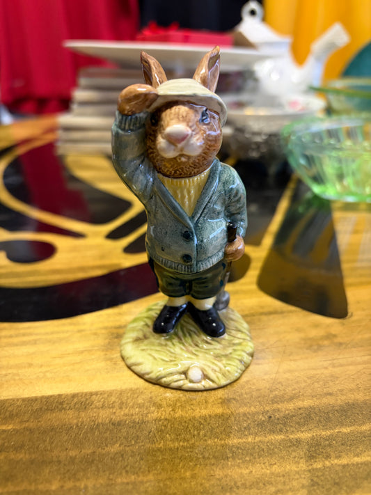 Vintage Royal Doulton Bogey Bunnykins DB32 Golf Figurine