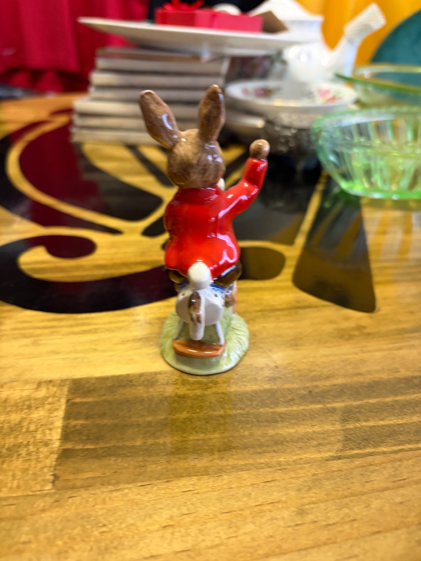 Vintage Royal Doulton William Bunnykins DB69 Rocking Horse Figurine