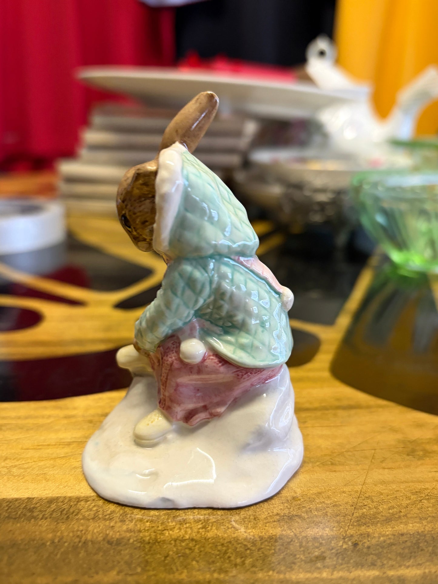 Vintage Royal Doulton Bunnykins Figurine DB153 - Girl Skater
