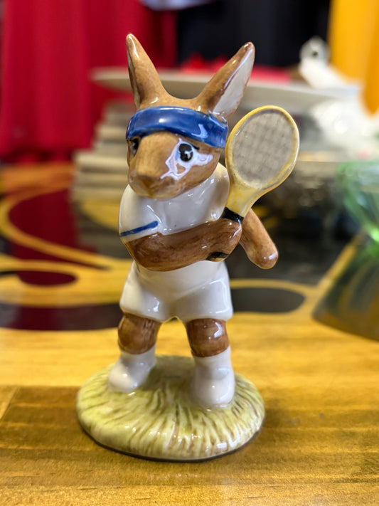 Vintage Royal Doulton Ace Bunnykins DB42 Tennis Figurine