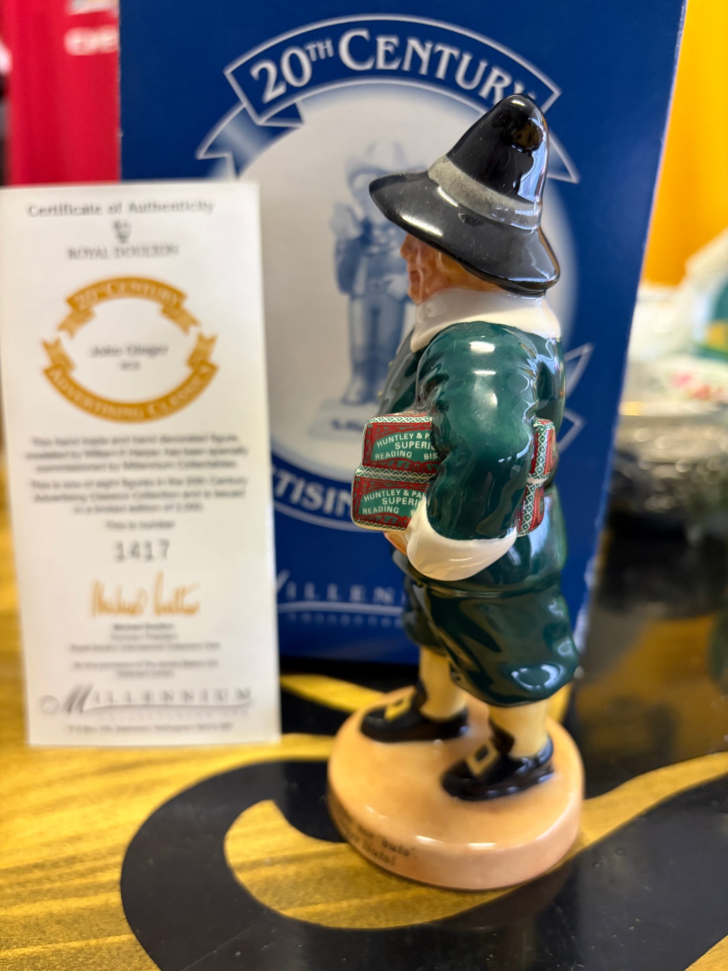 Royal Doulton John Ginger AC6 – Limited Edition Advertising Classics Figurine with Box & Certificate