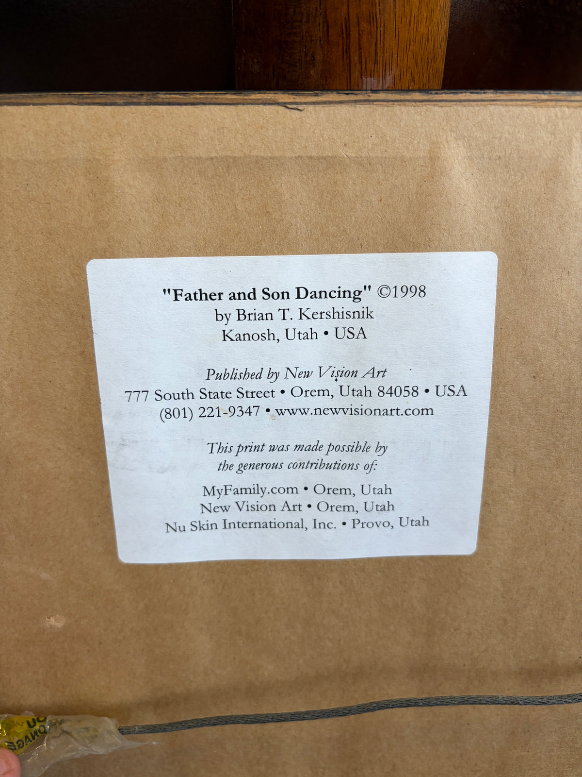 Brian T. Kershisnik “Father and Son Dancing” Signed Limited Edition Print 45/100 – 1998